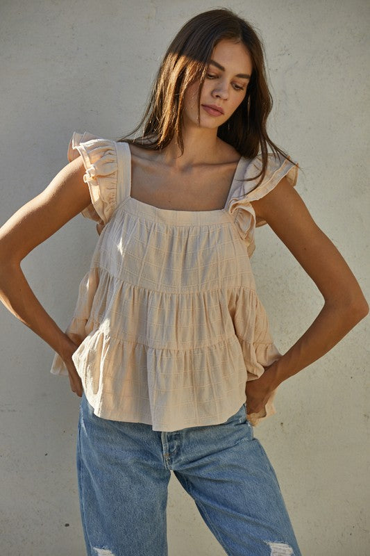 By Together Cotton Babydoll Tank (L)