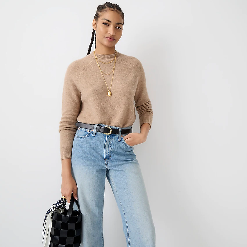J.Crew Mockneck Wool Alpaca Sweater (XS)