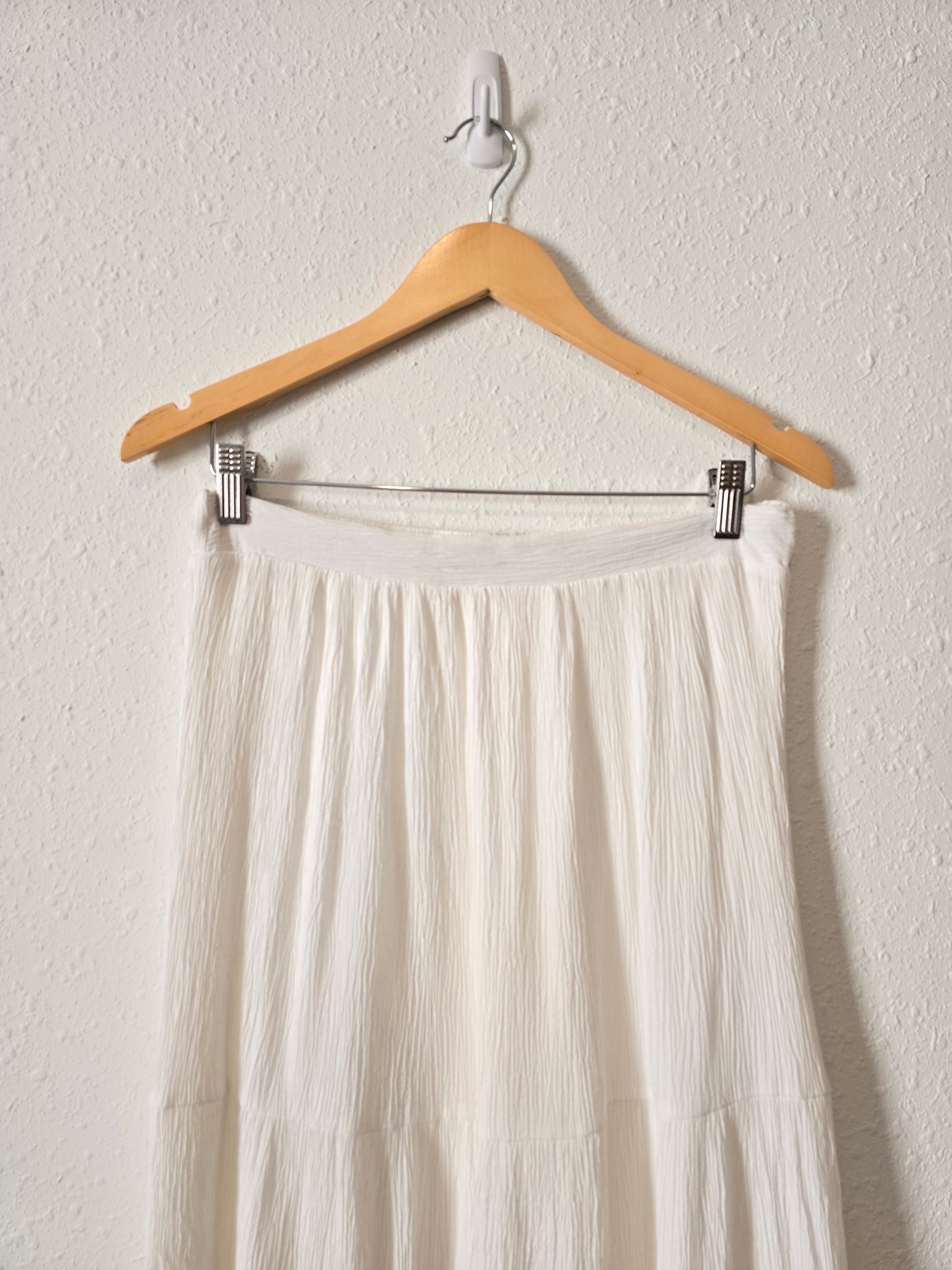 Lulus White Maxi Skirt (M/L) *flawed*