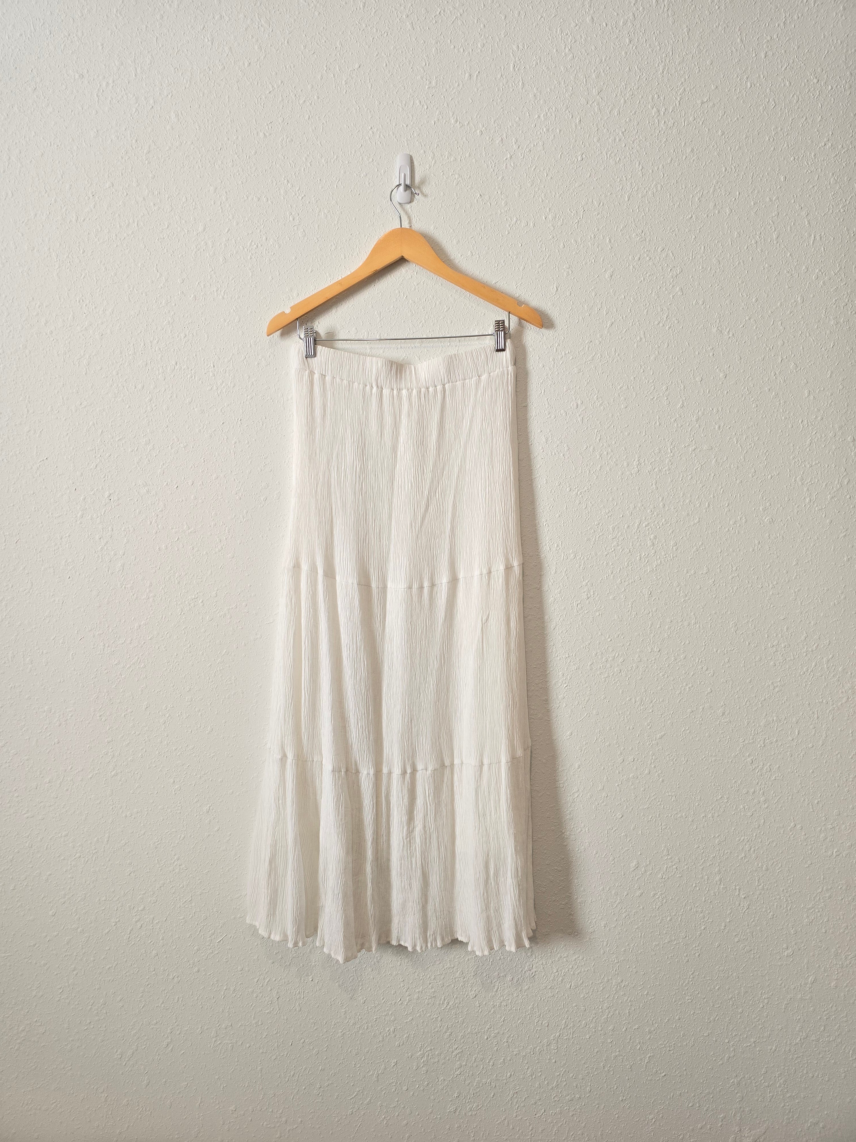 Lulus White Maxi Skirt (M/L) *flawed*