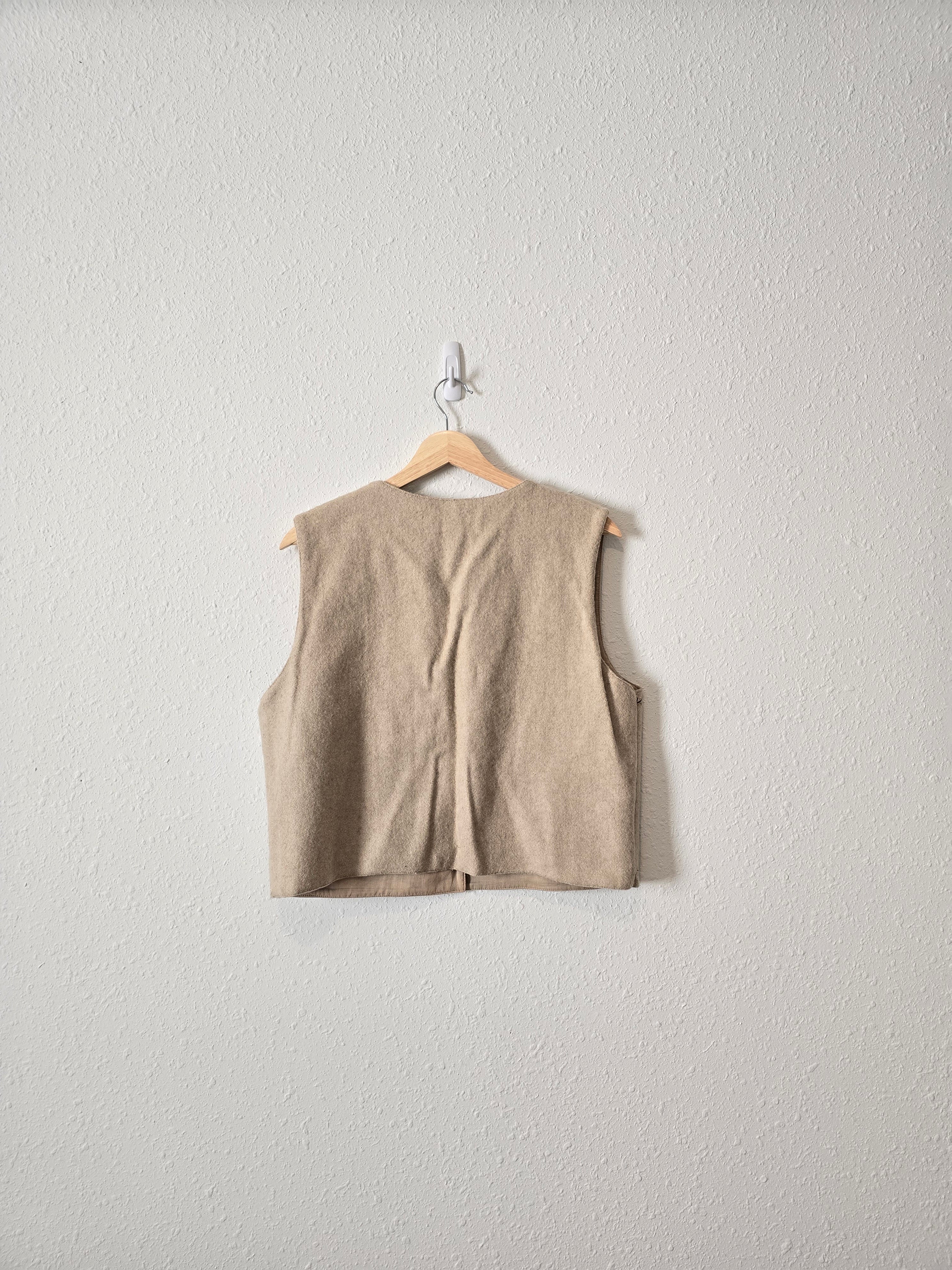 Vintage Floral Embroidered Vest (M)