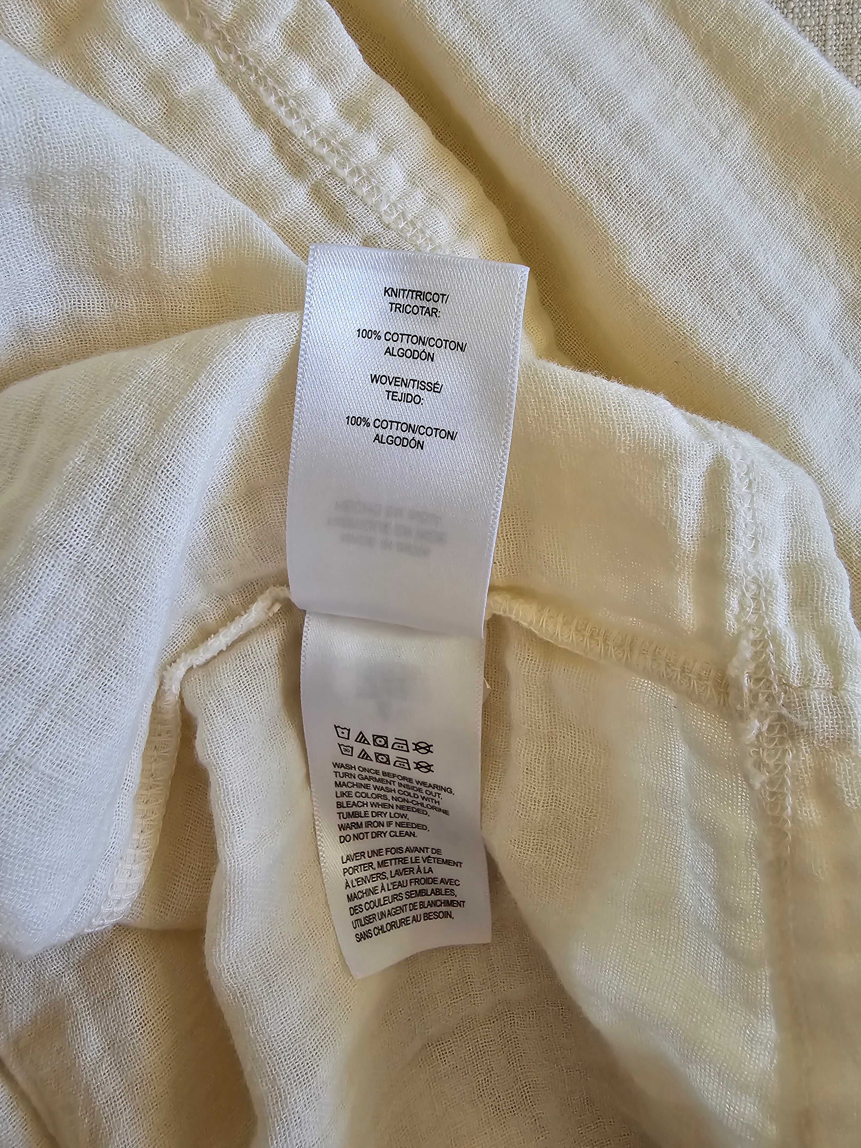 Lucky Brand Gauze Babydoll Top (XL)