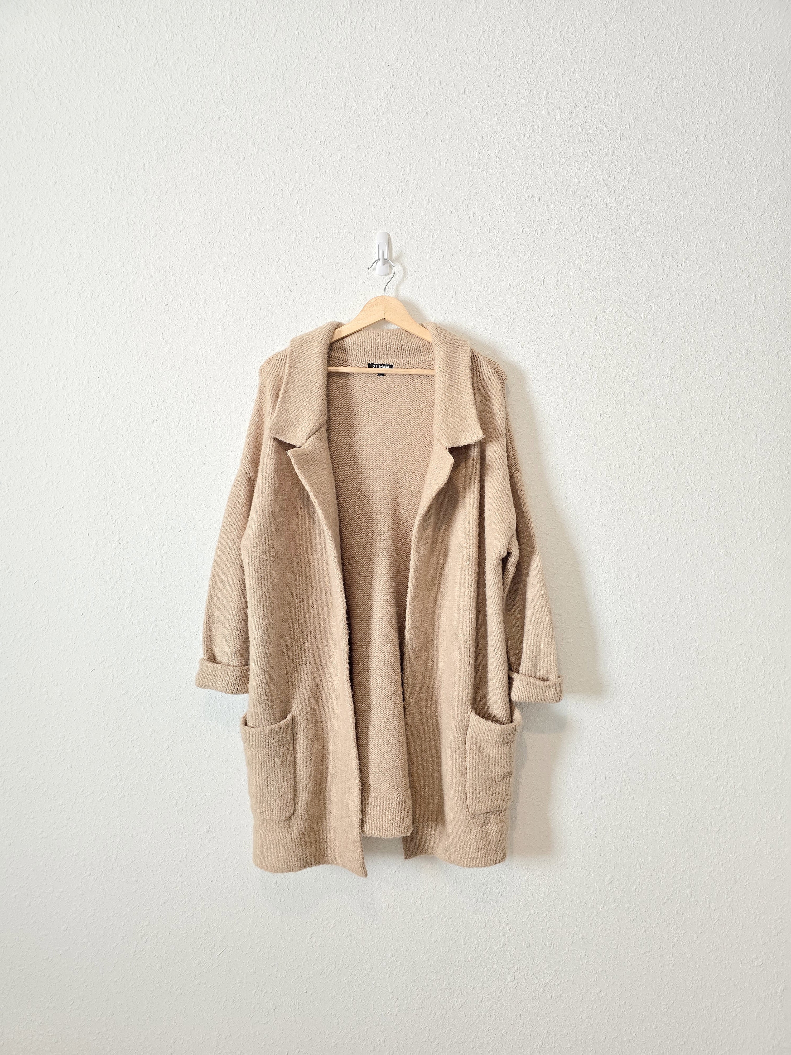 Open Front Sweater Blazer (M)