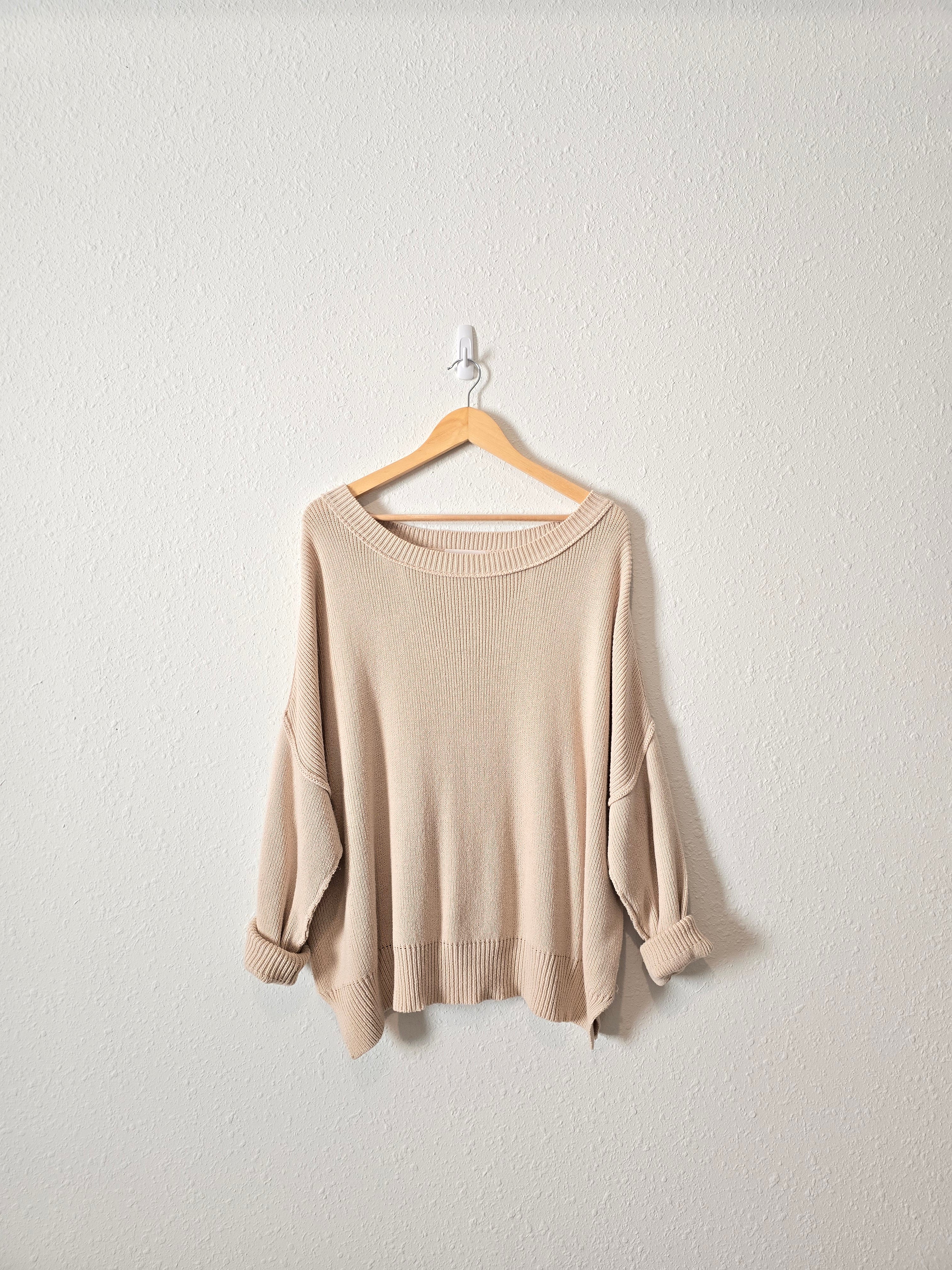 Carly Jean Oversized Rib Sweater (M/L)