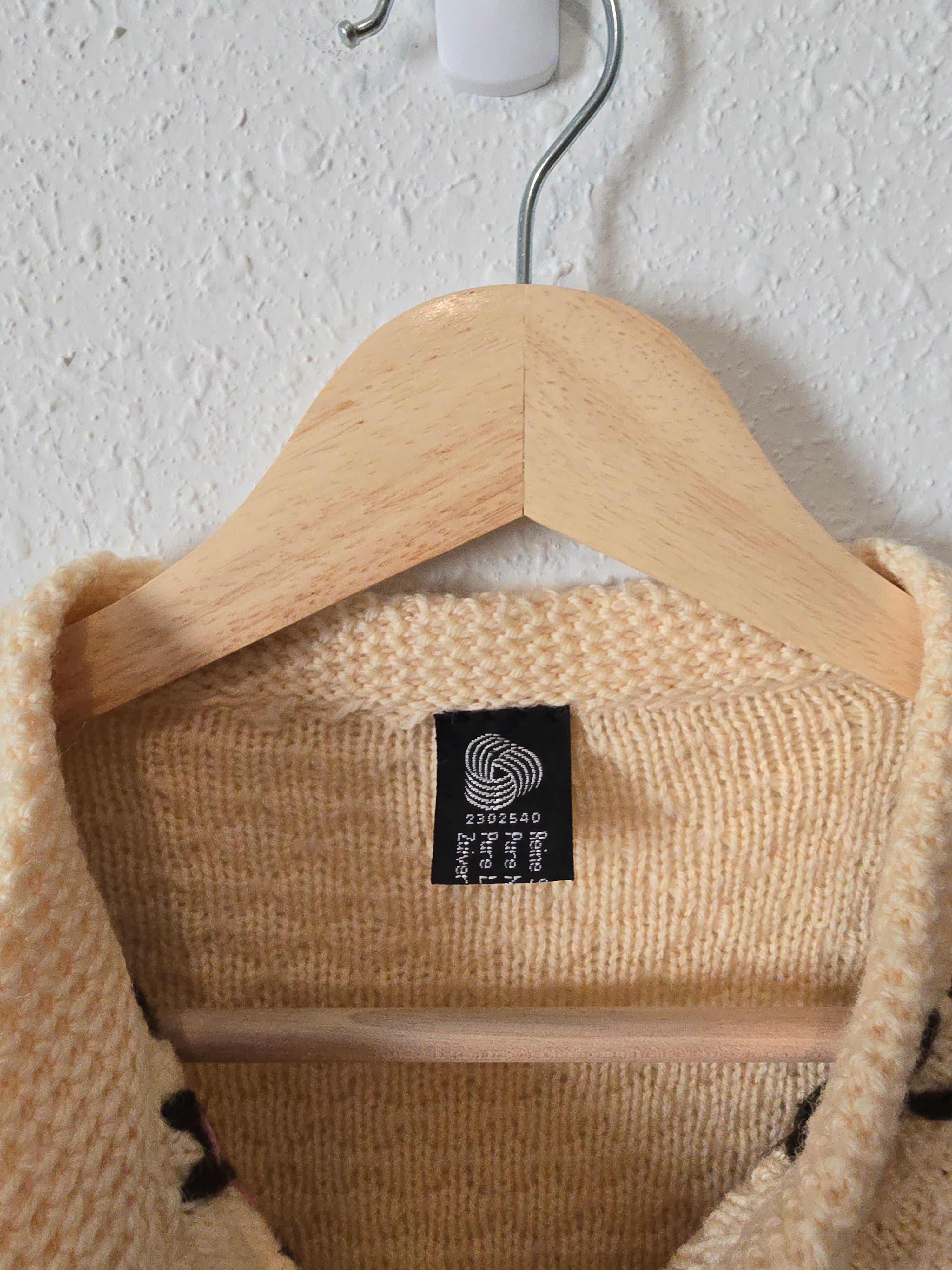 Vintage Floral Wool Sweater (XS/S)