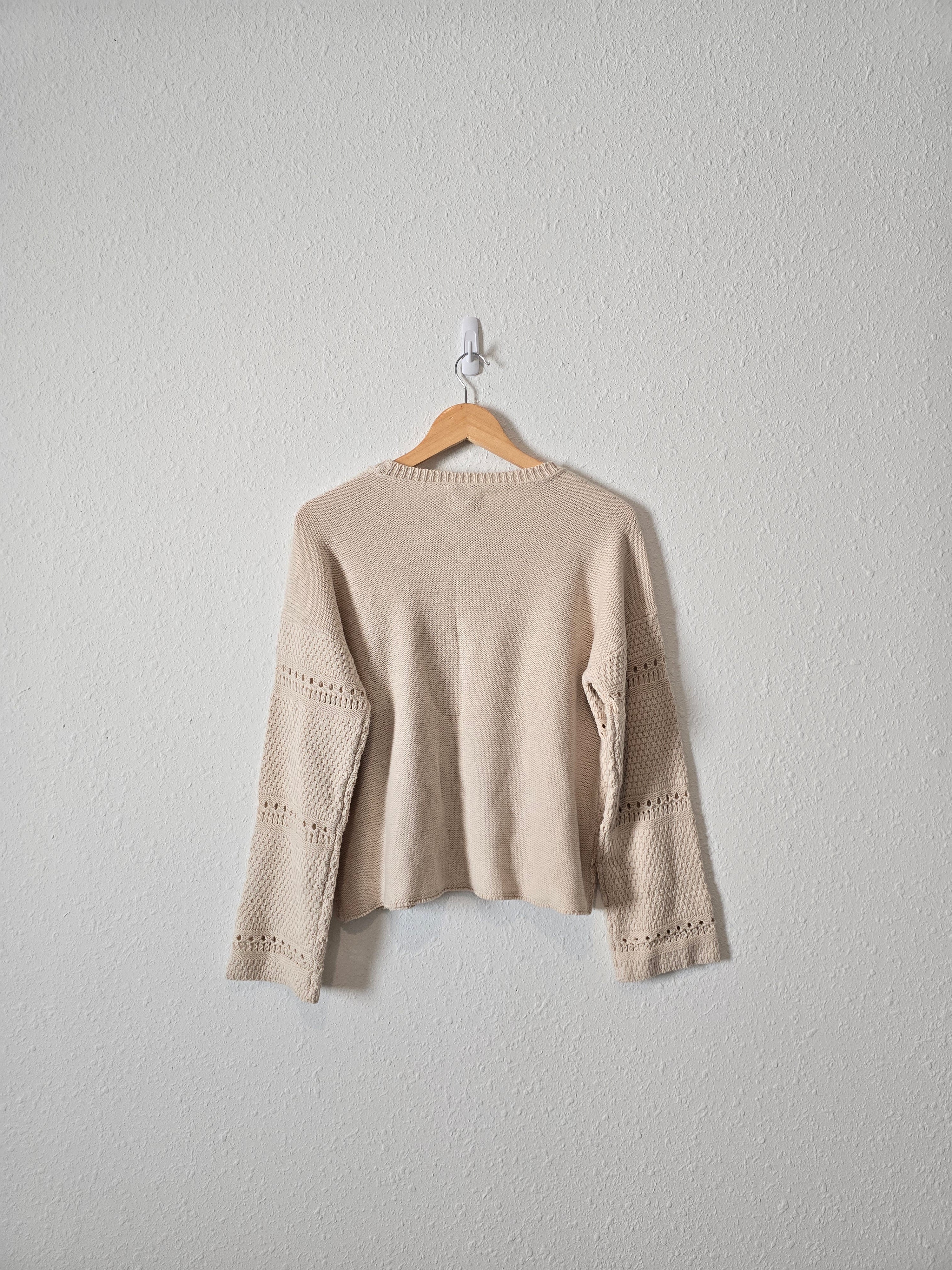 Lucky Brand Crochet Sweater (S)