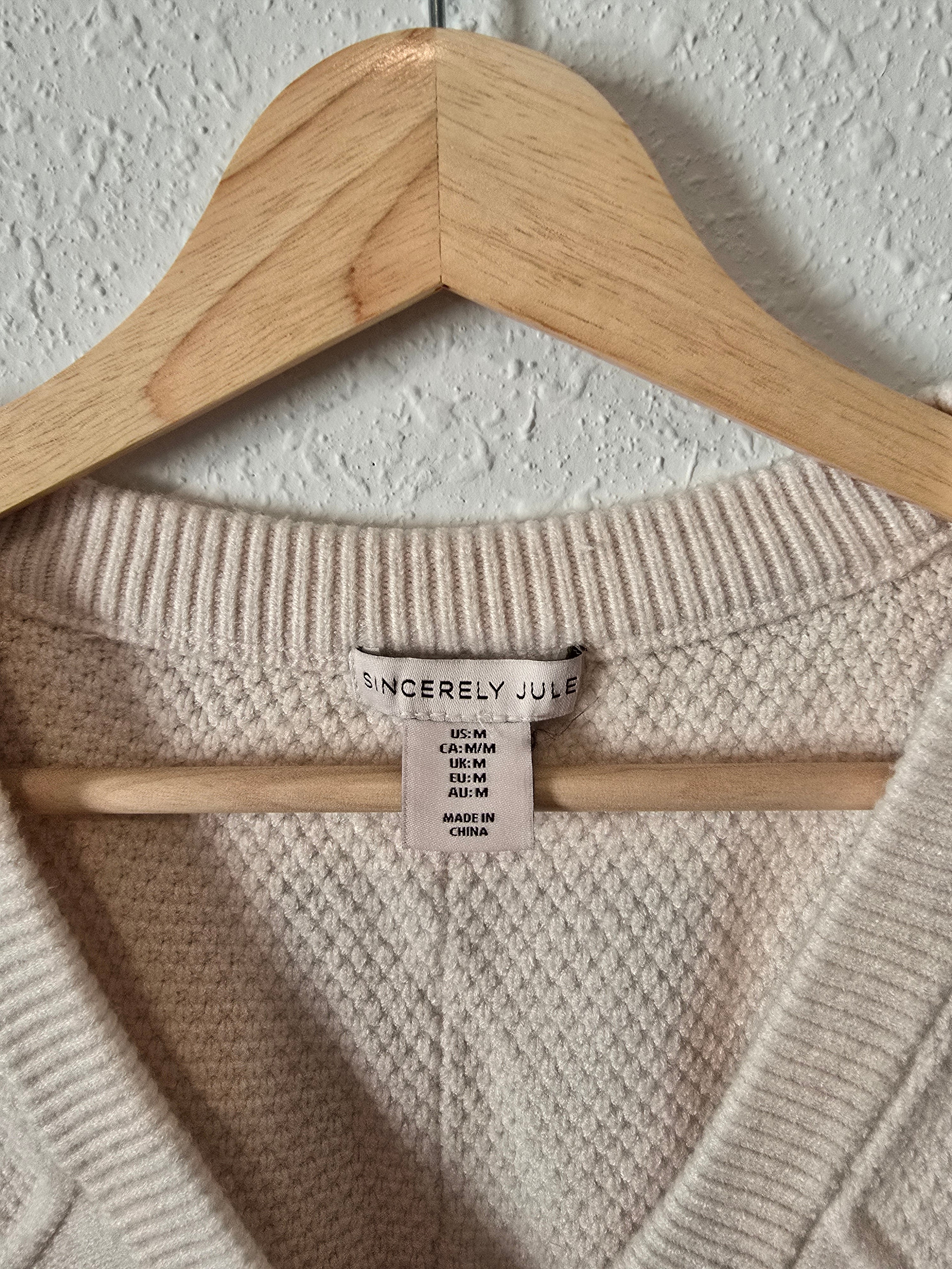 Cable Knit Sweater Vest (M)