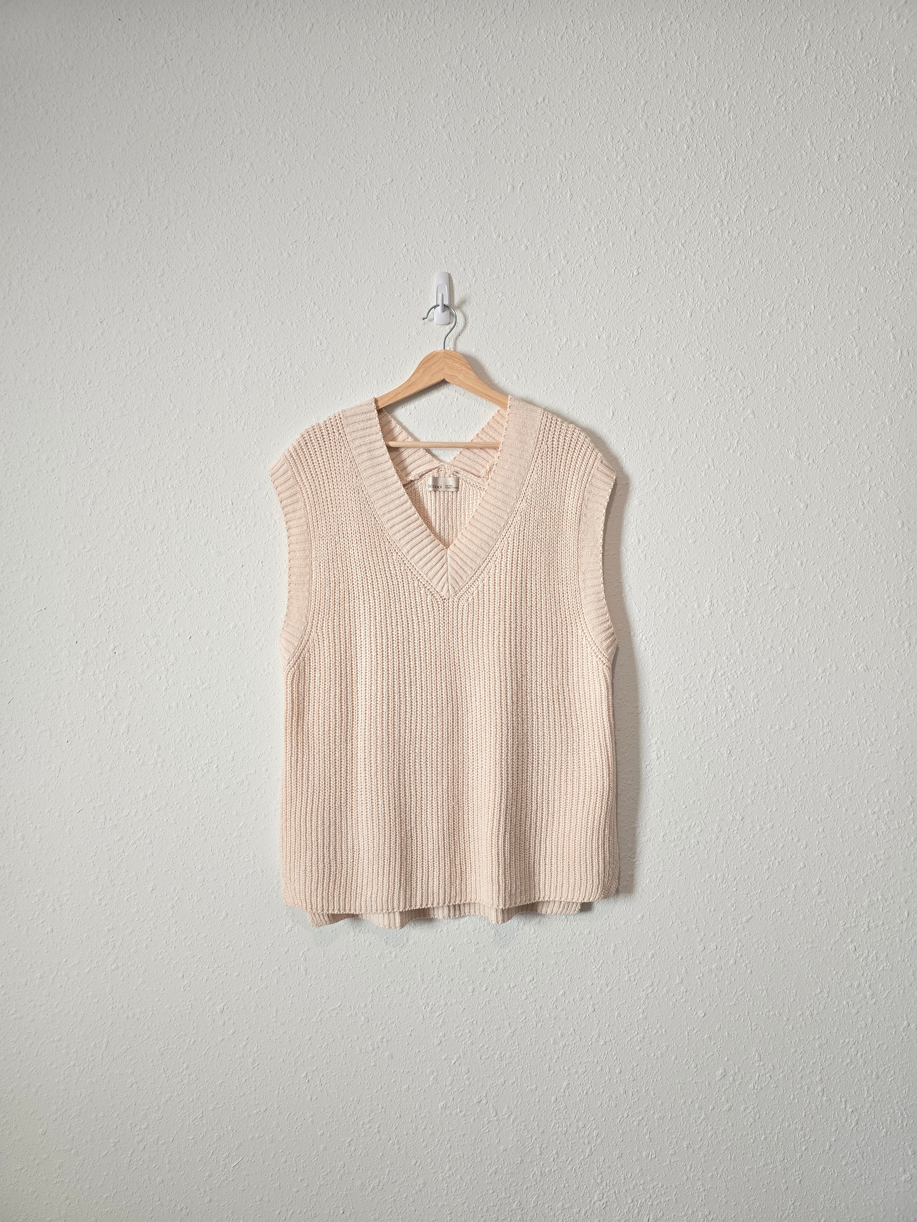 Cream Oversized Sweater Vest (M/L)
