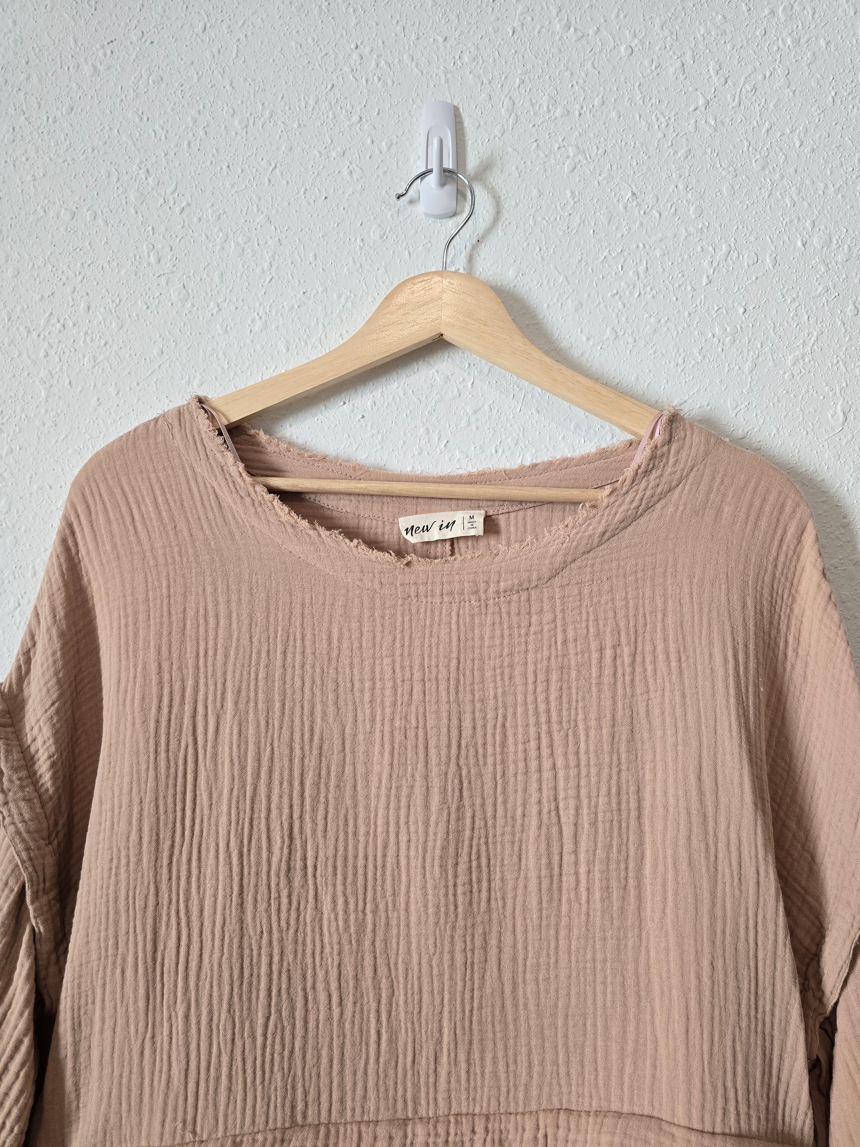 Cotton Gauze Babydoll Top (M)