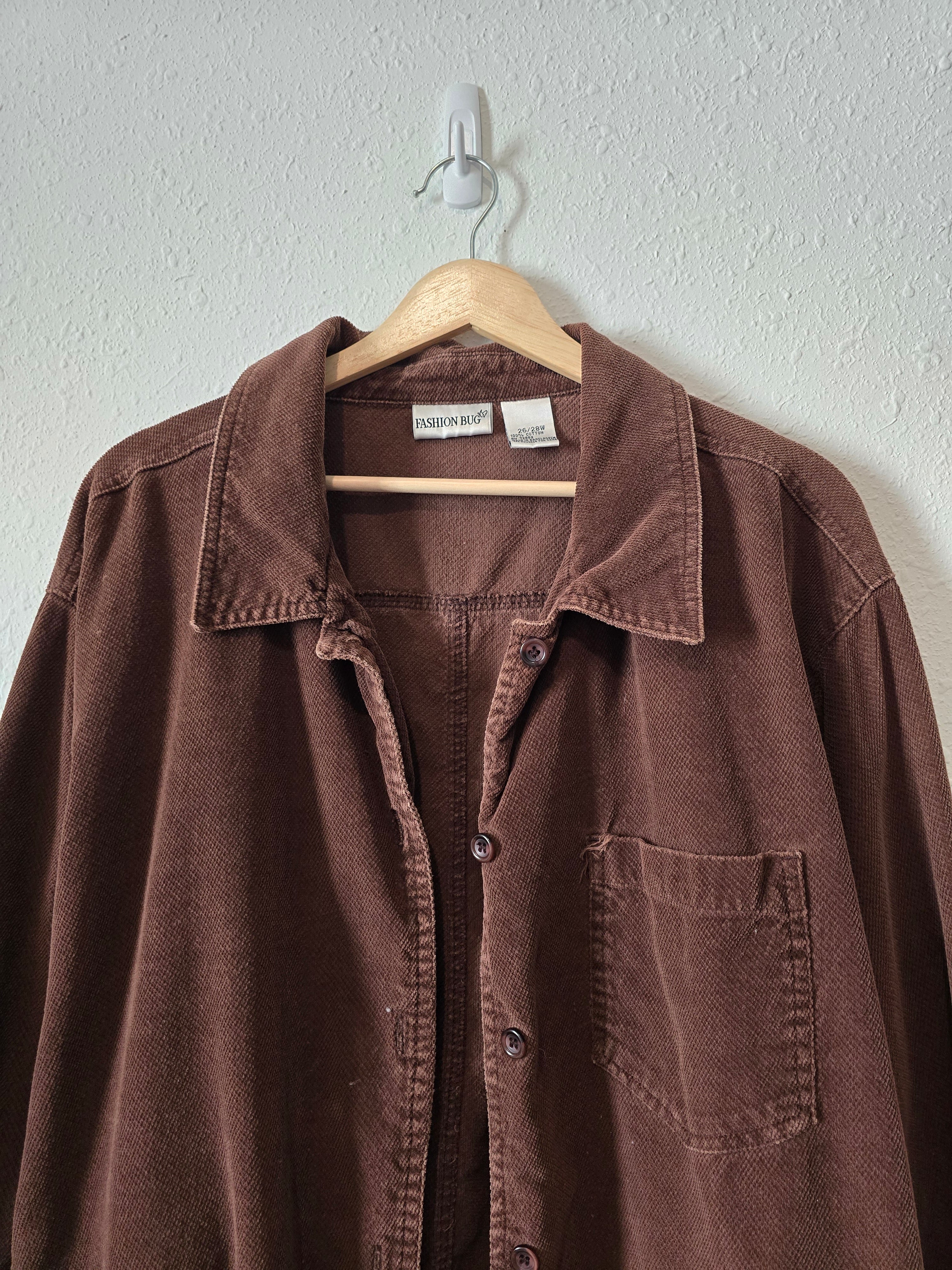 Vintage Brown Cord Shacket (26/28)