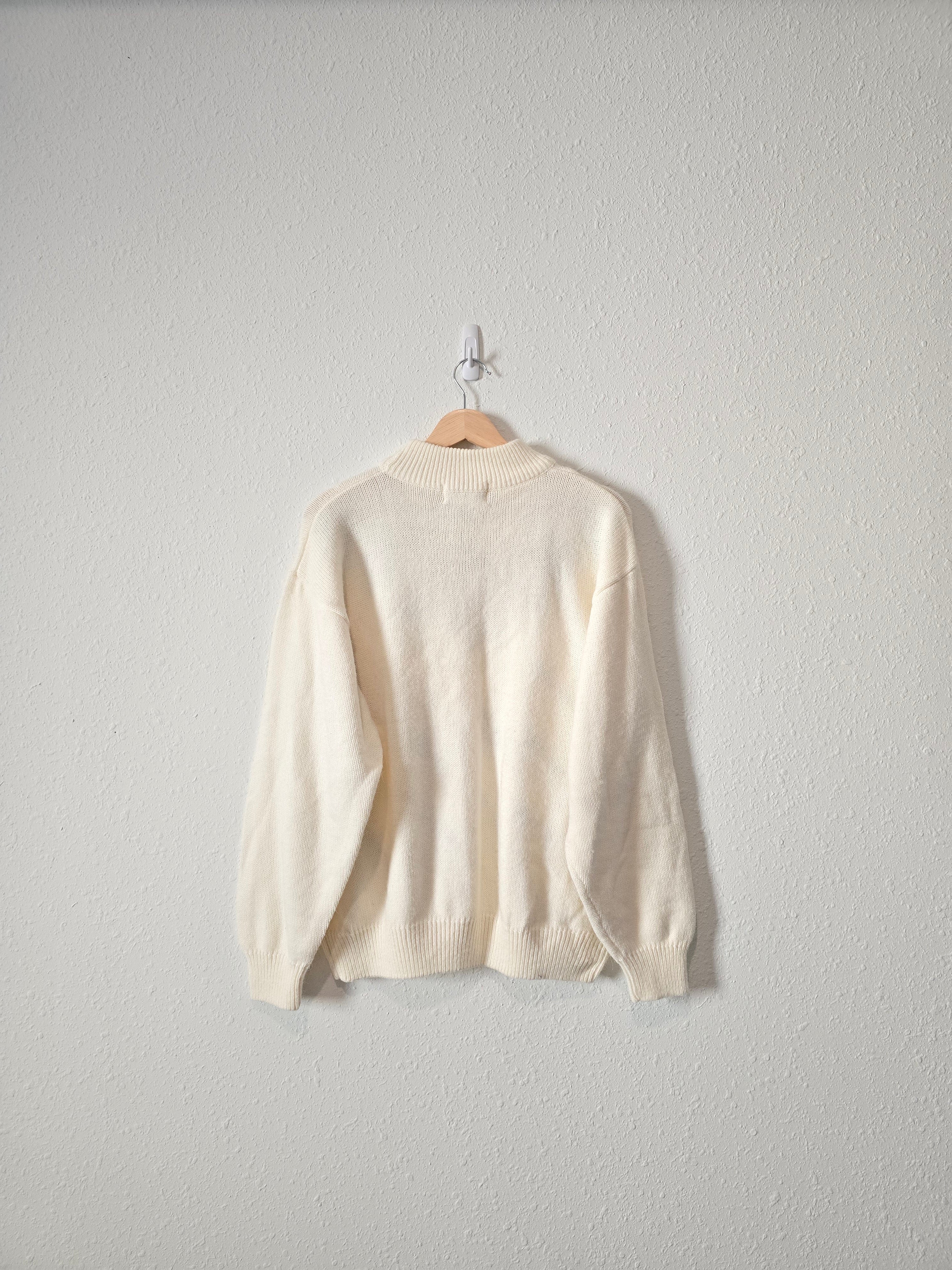 Vintage Floral Embroidered Sweater (L/XL)