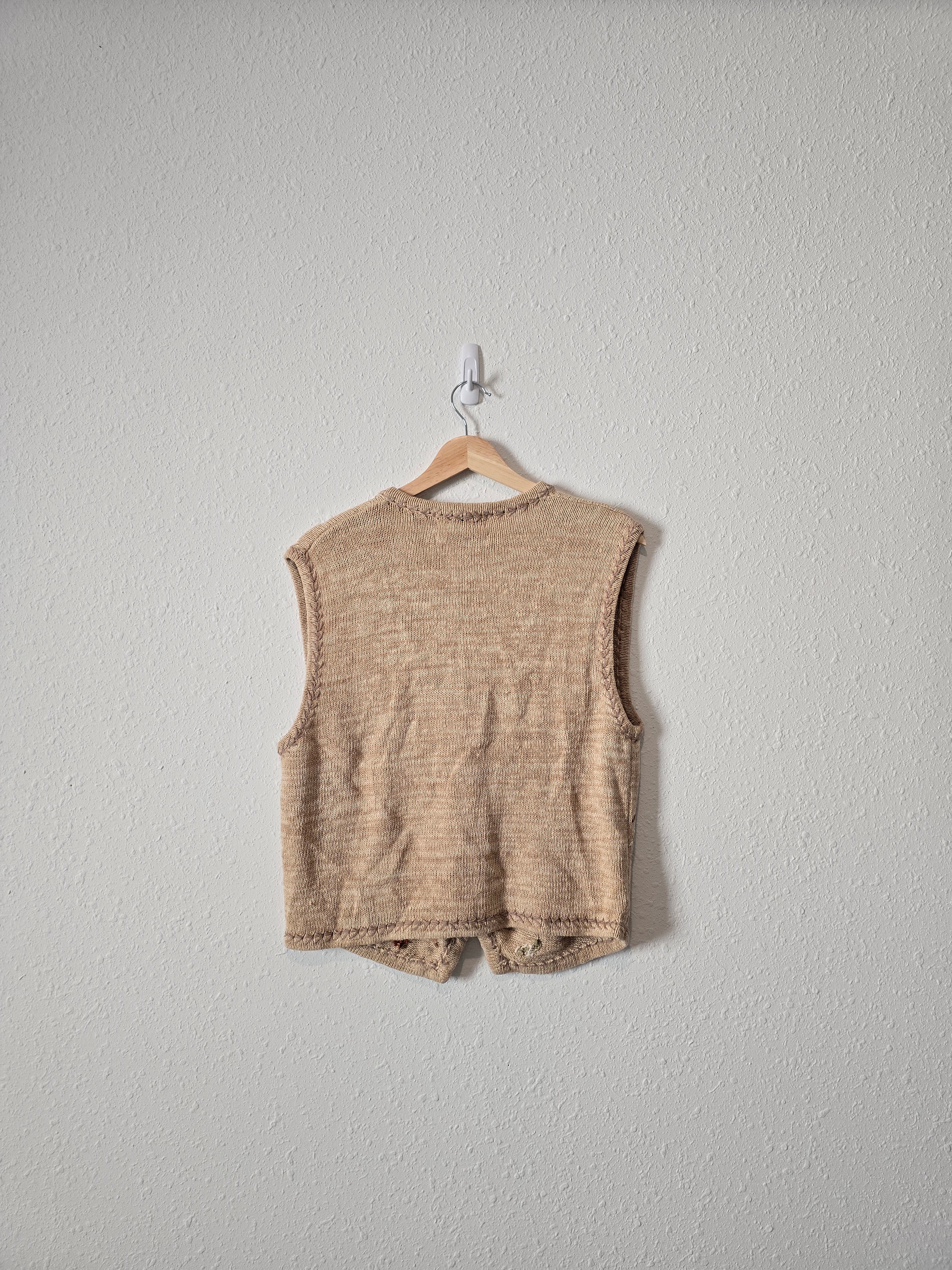 Vintage Embroidered Vest (L)