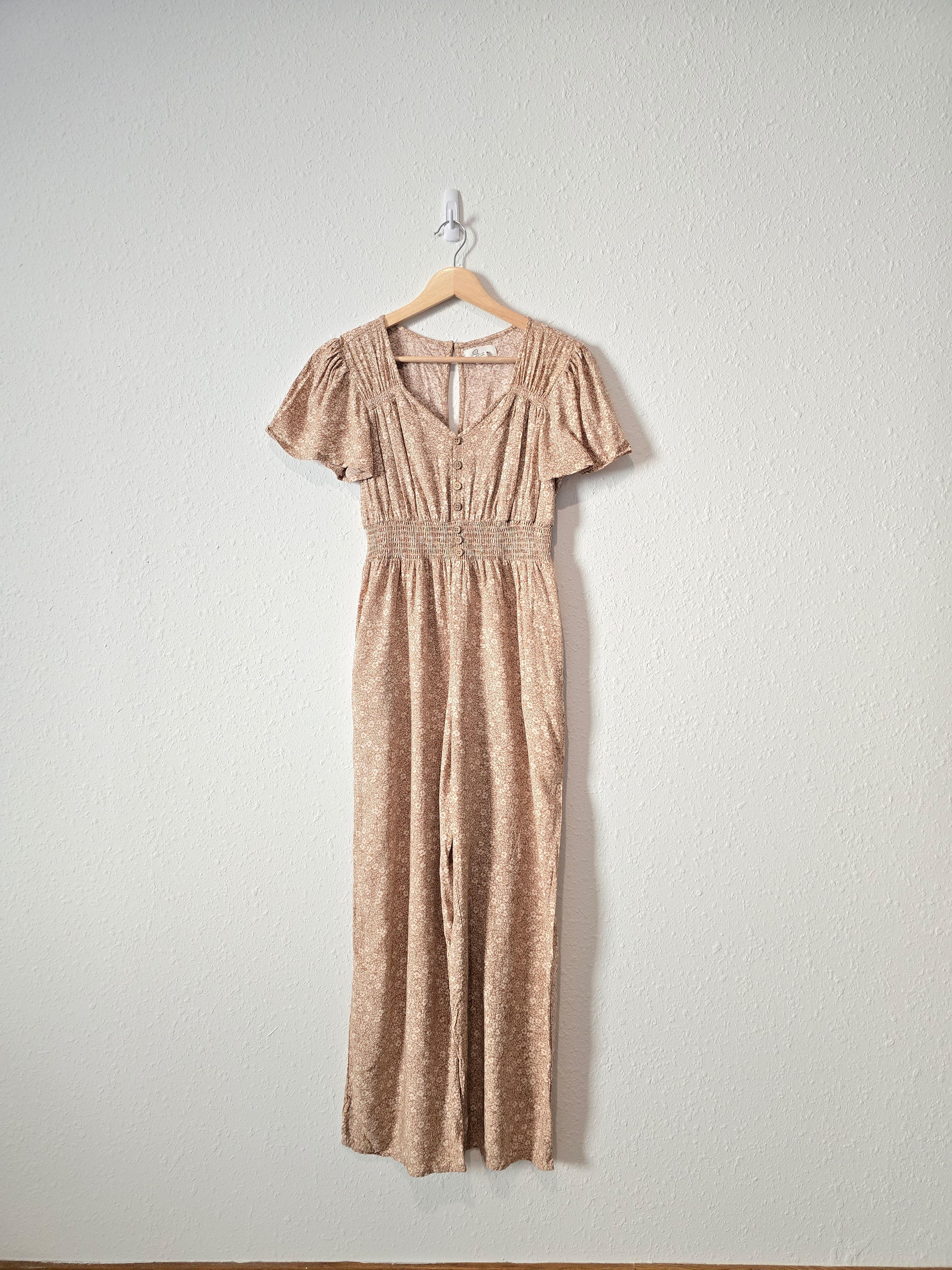 Floral Wide Leg Jumpsuit (S)