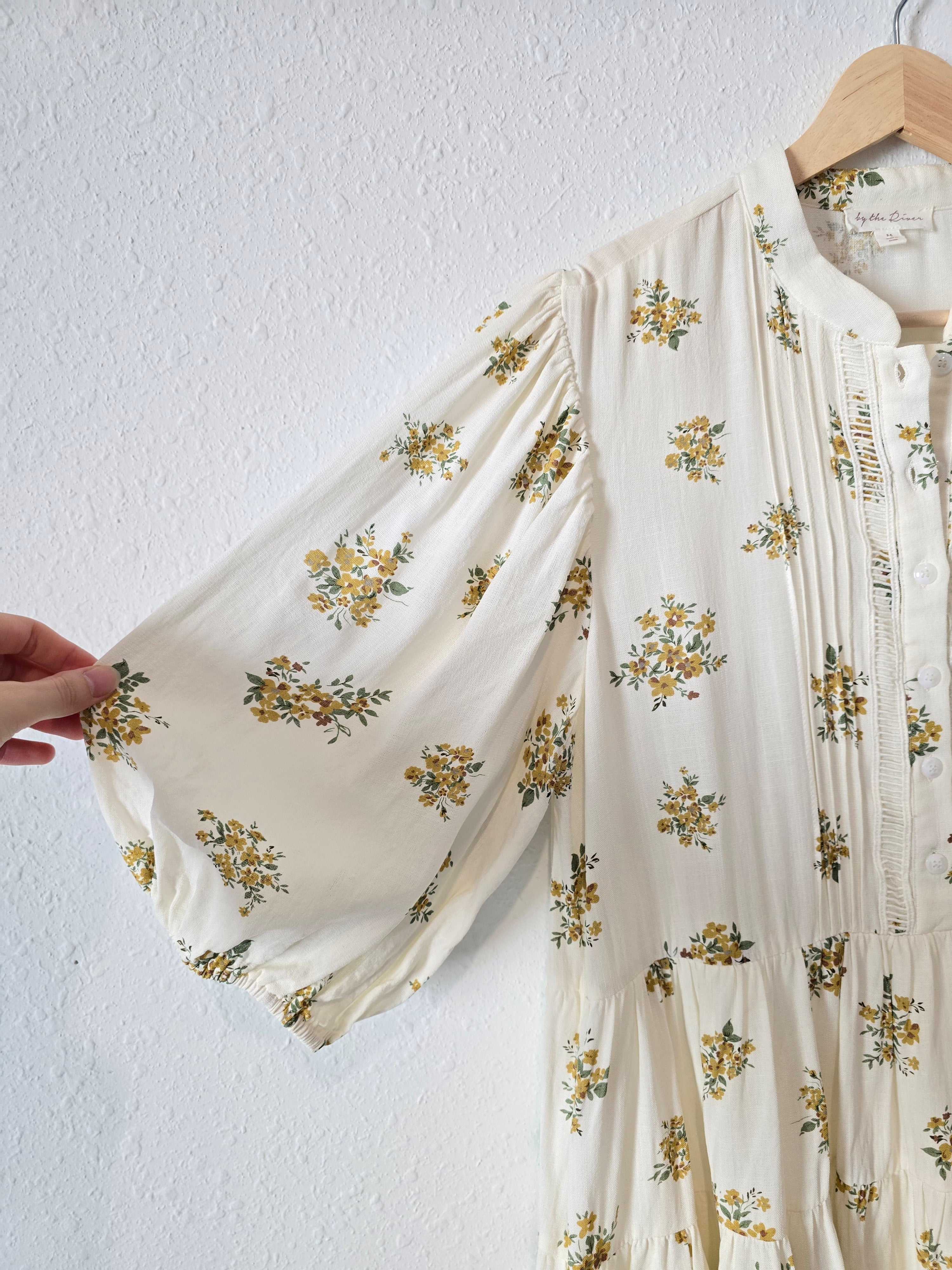 By The River Floral Tunic Dress (M)