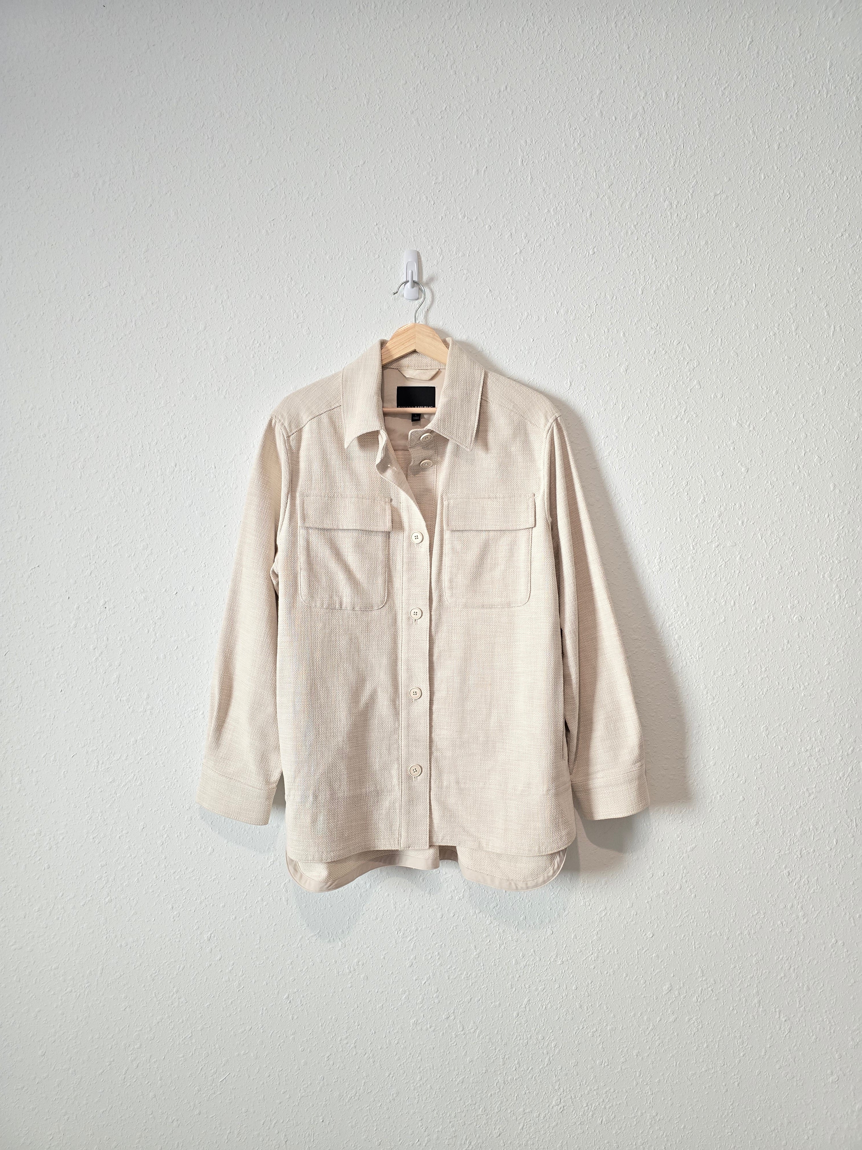 Banana Republic Textured Shacket (L)