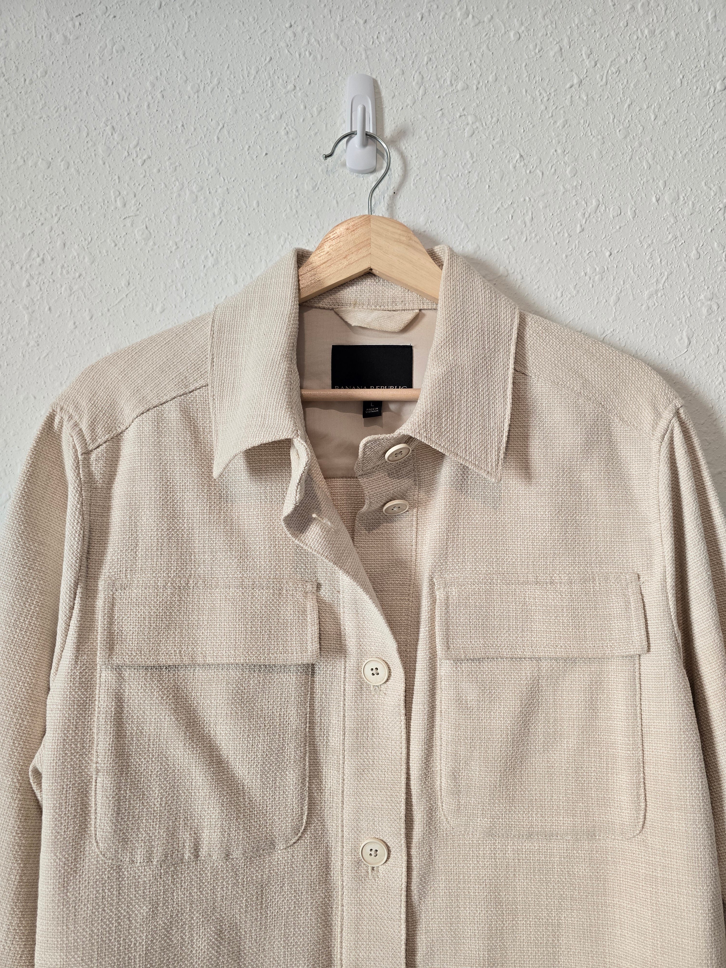 Banana Republic Textured Shacket (L)