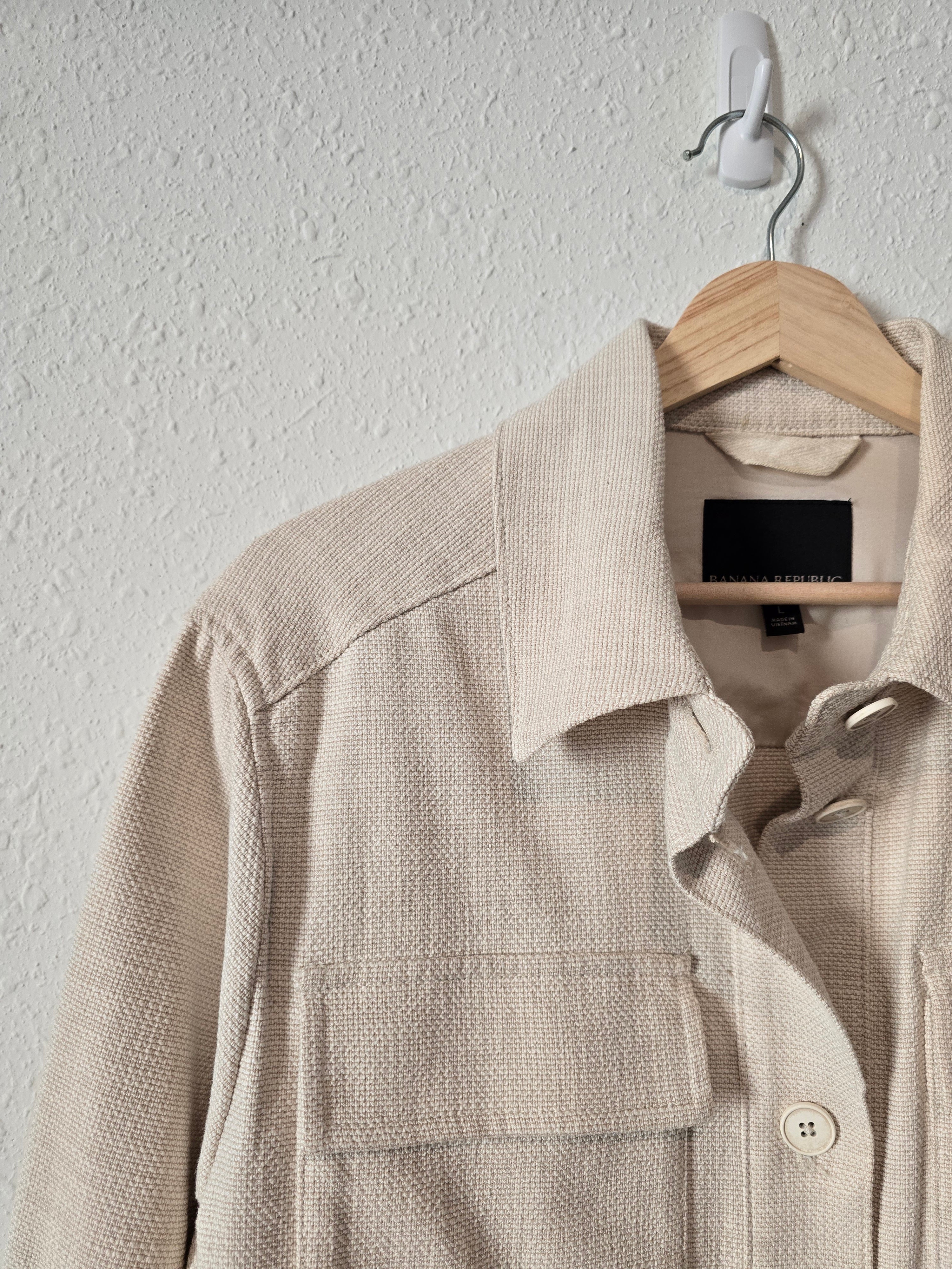 Banana Republic Textured Shacket (L)