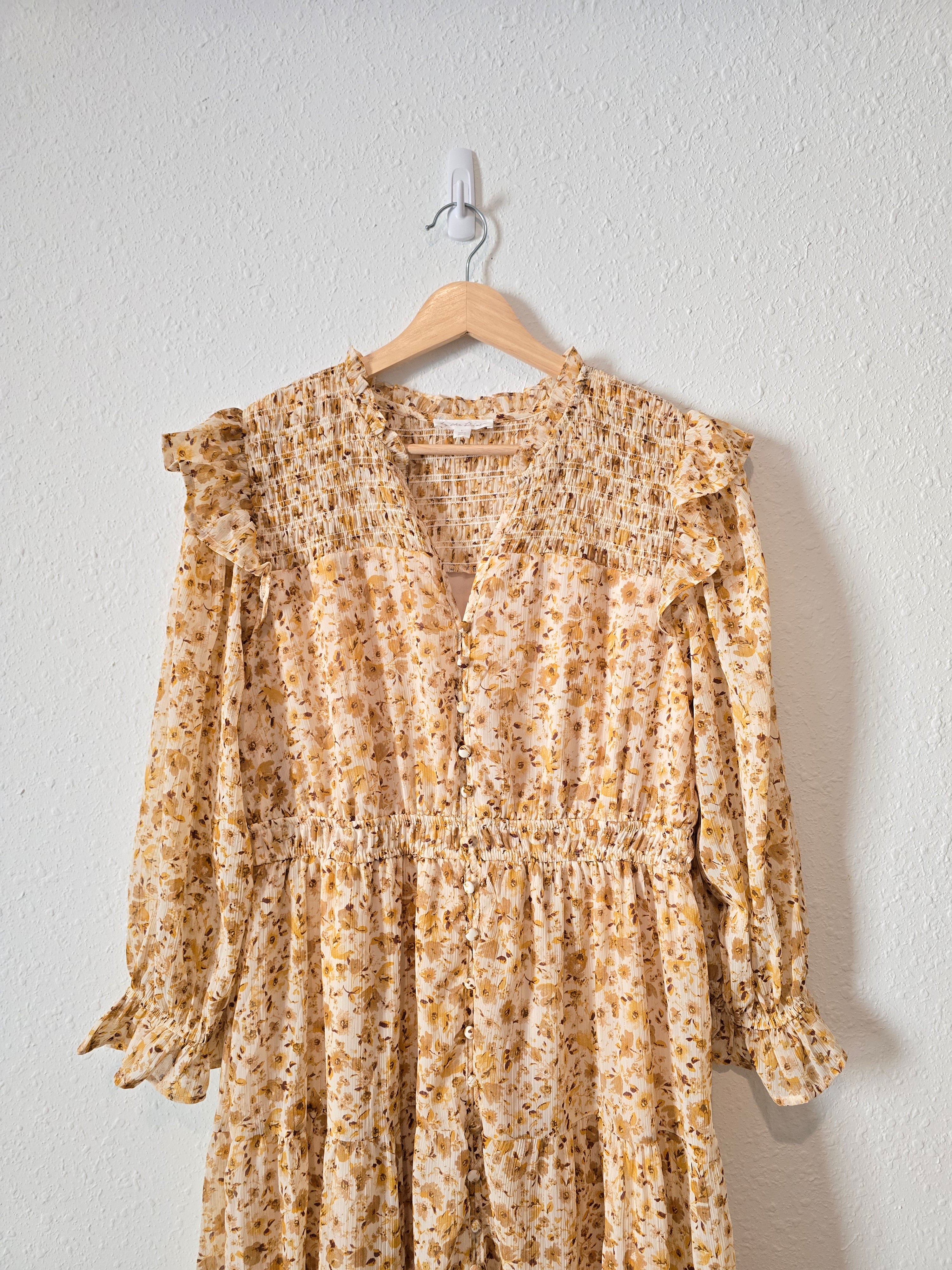 By The River Floral Midi Dress (L)