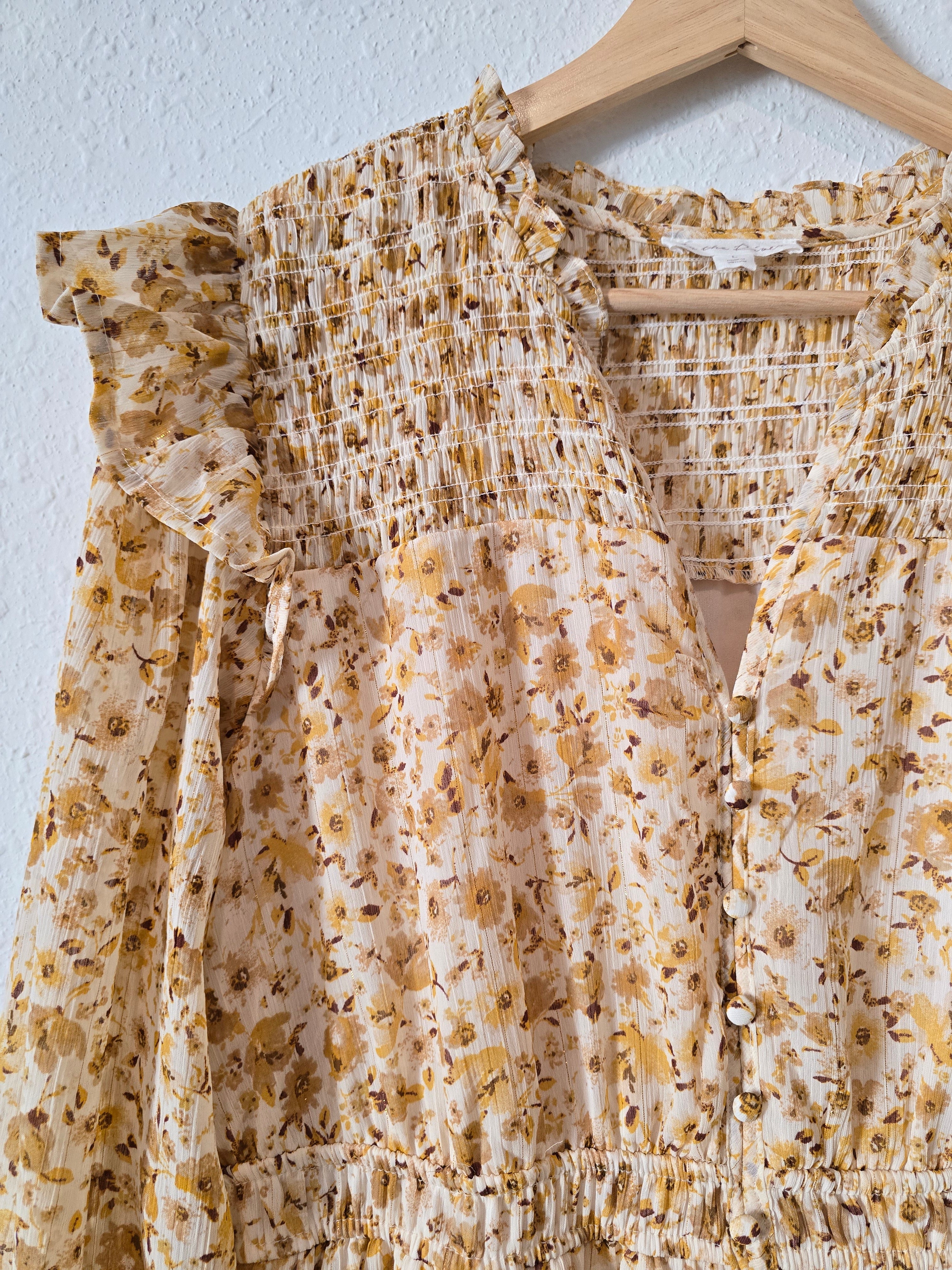By The River Floral Midi Dress (L)