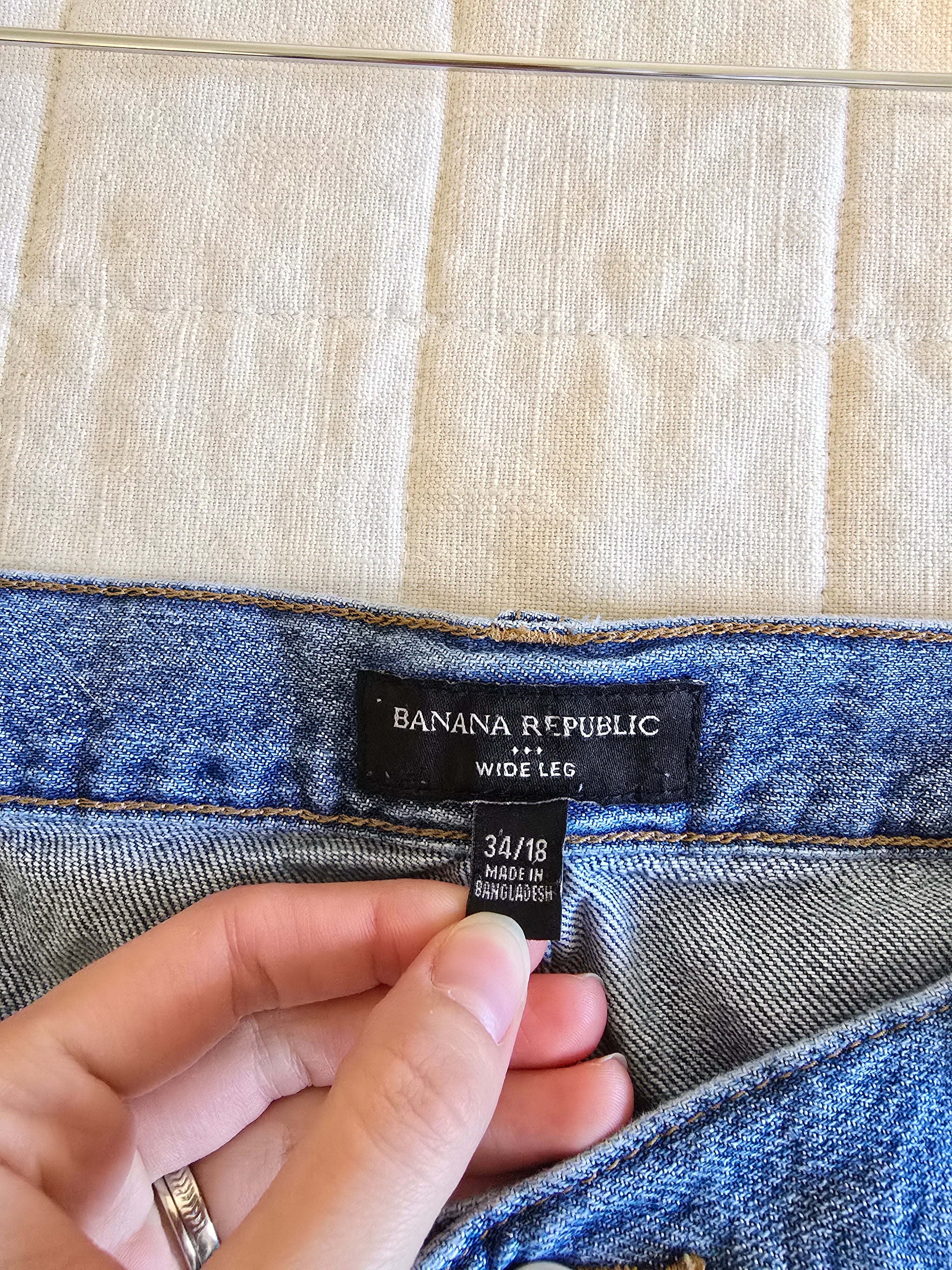 Banana Republic Wide Leg Jeans (34/18)