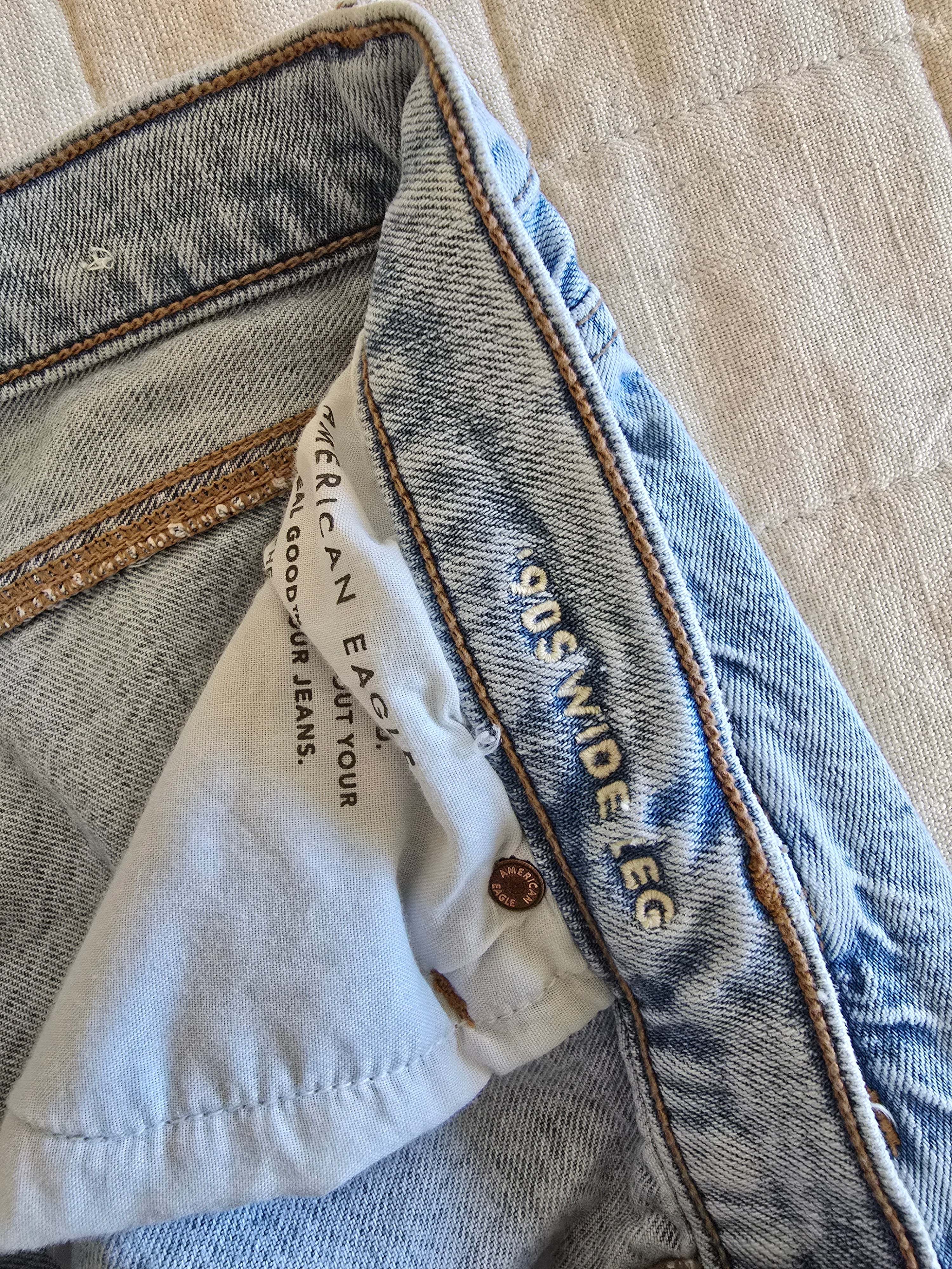 Light Wash Wide Leg Jeans (16s)