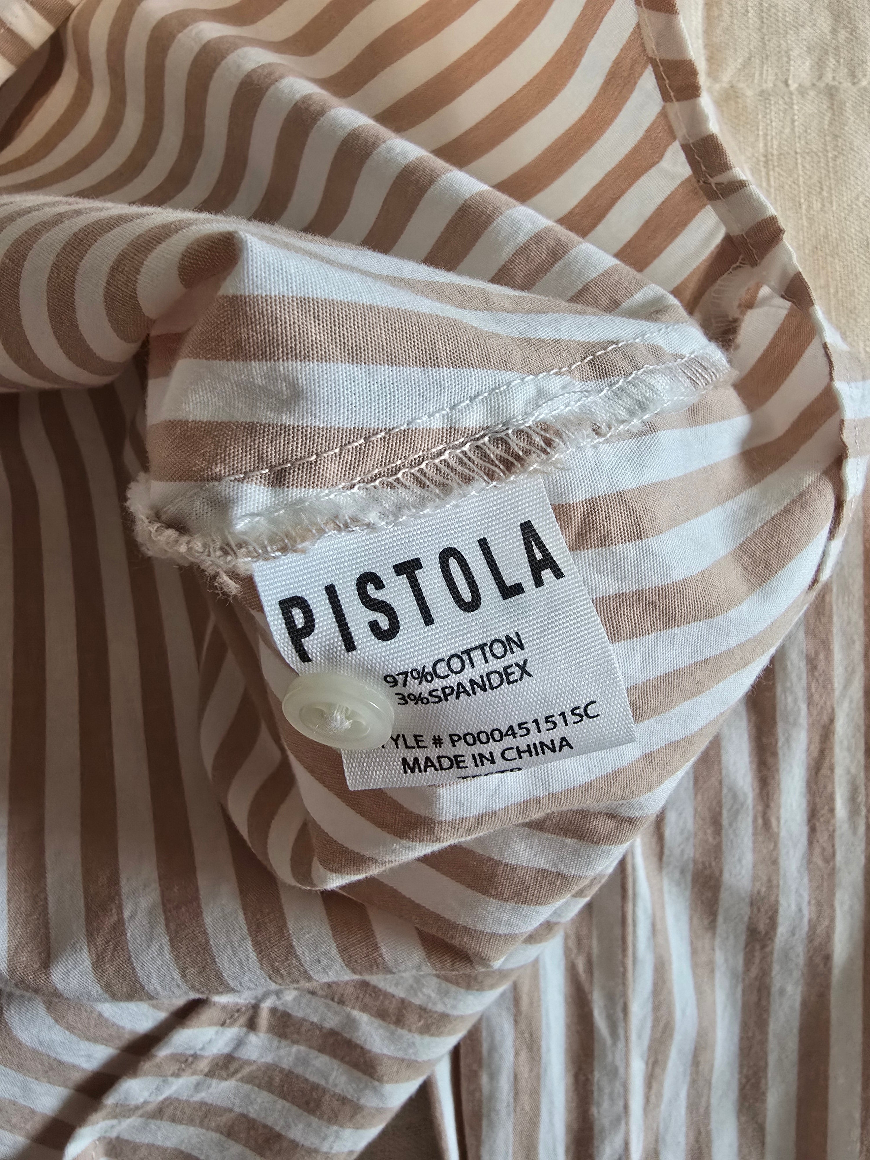 Pistola Striped Button Up Shirt (S)