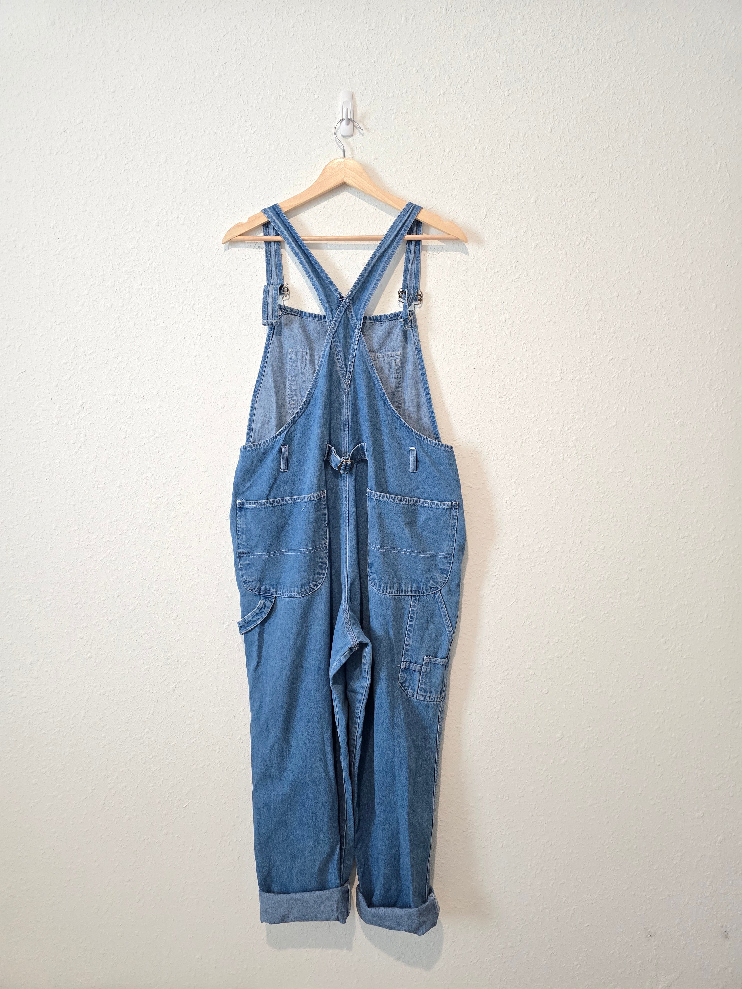 Vintage Relaxed Denim Overalls (L)