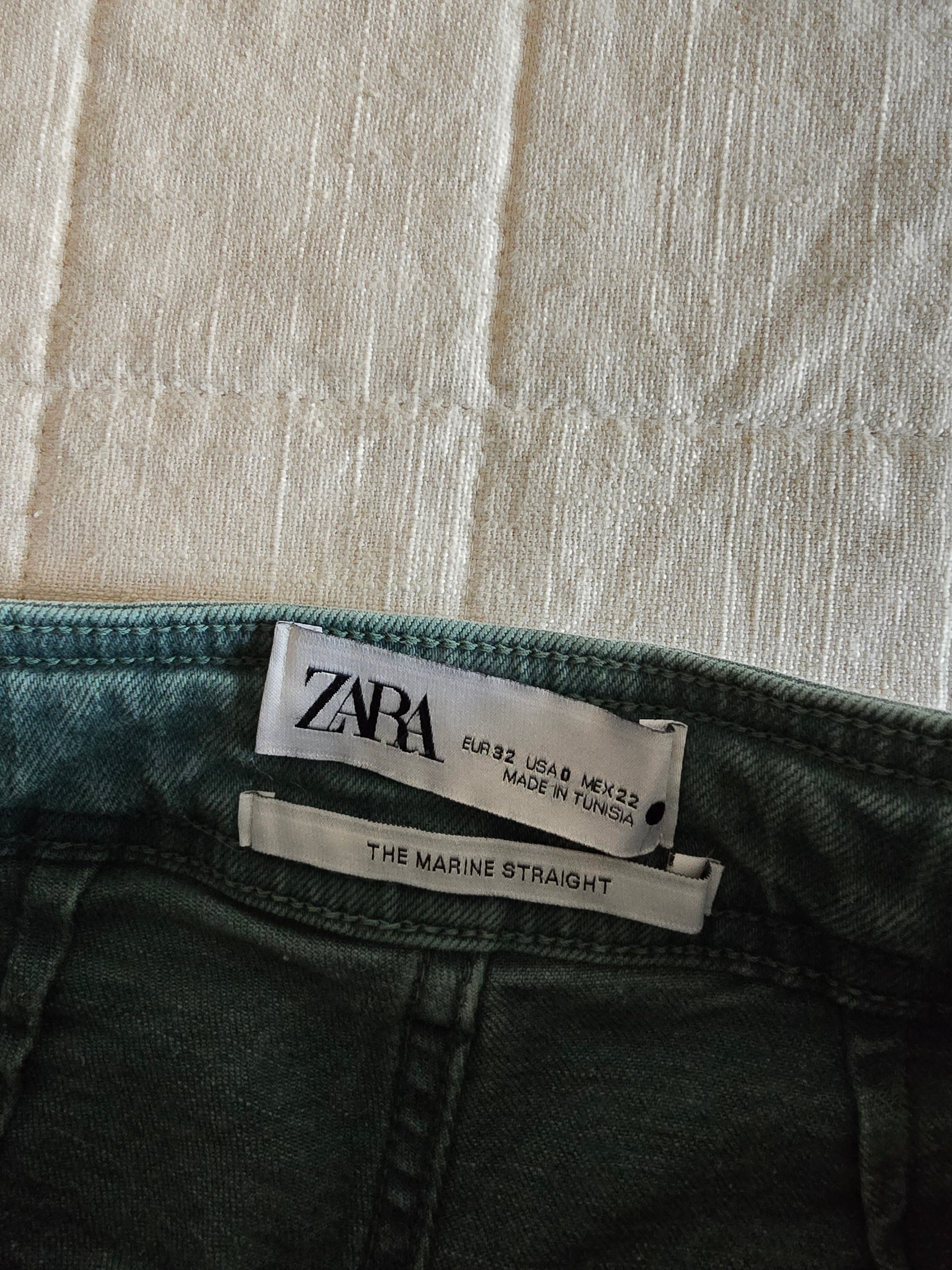 Zara Green Wide Leg Jeans (0)