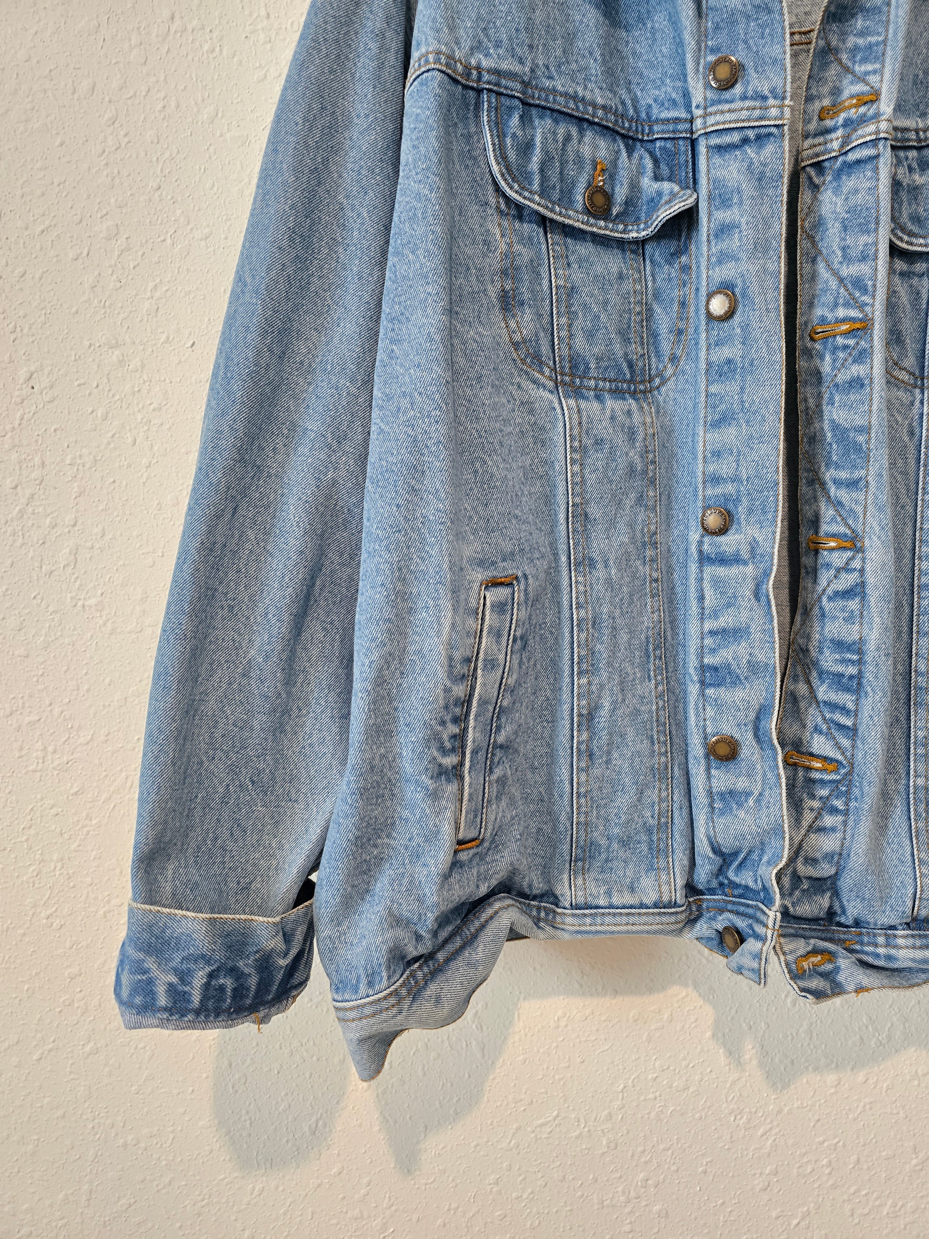 Light Wash Oversized Denim Jacket (3X)