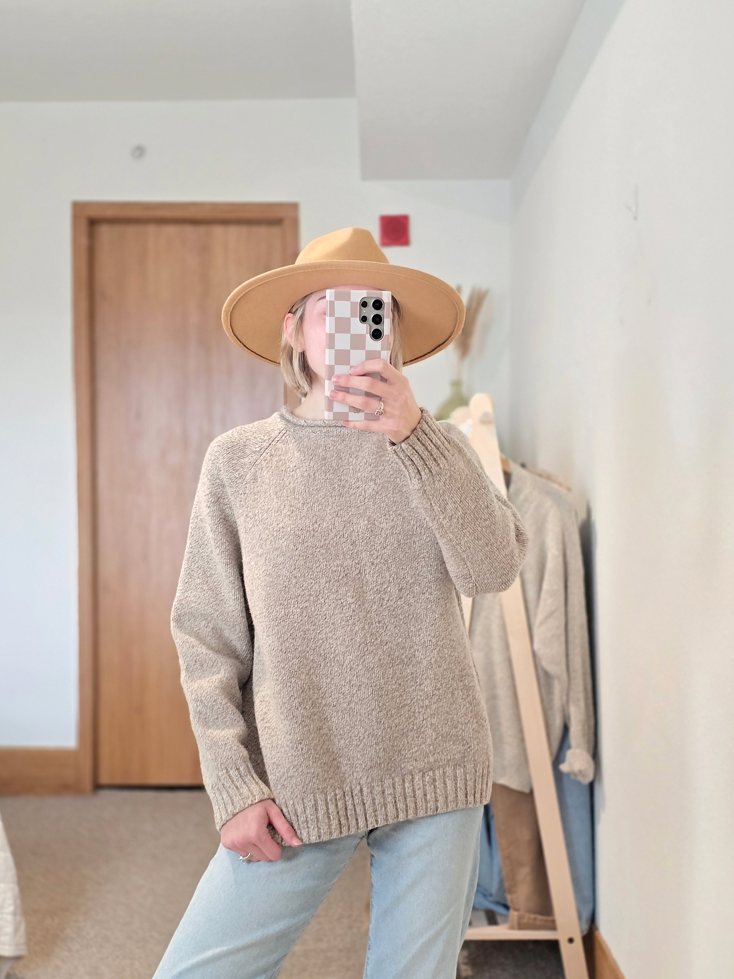 Vintage LL Bean Oatmeal Wool Sweater (XL)