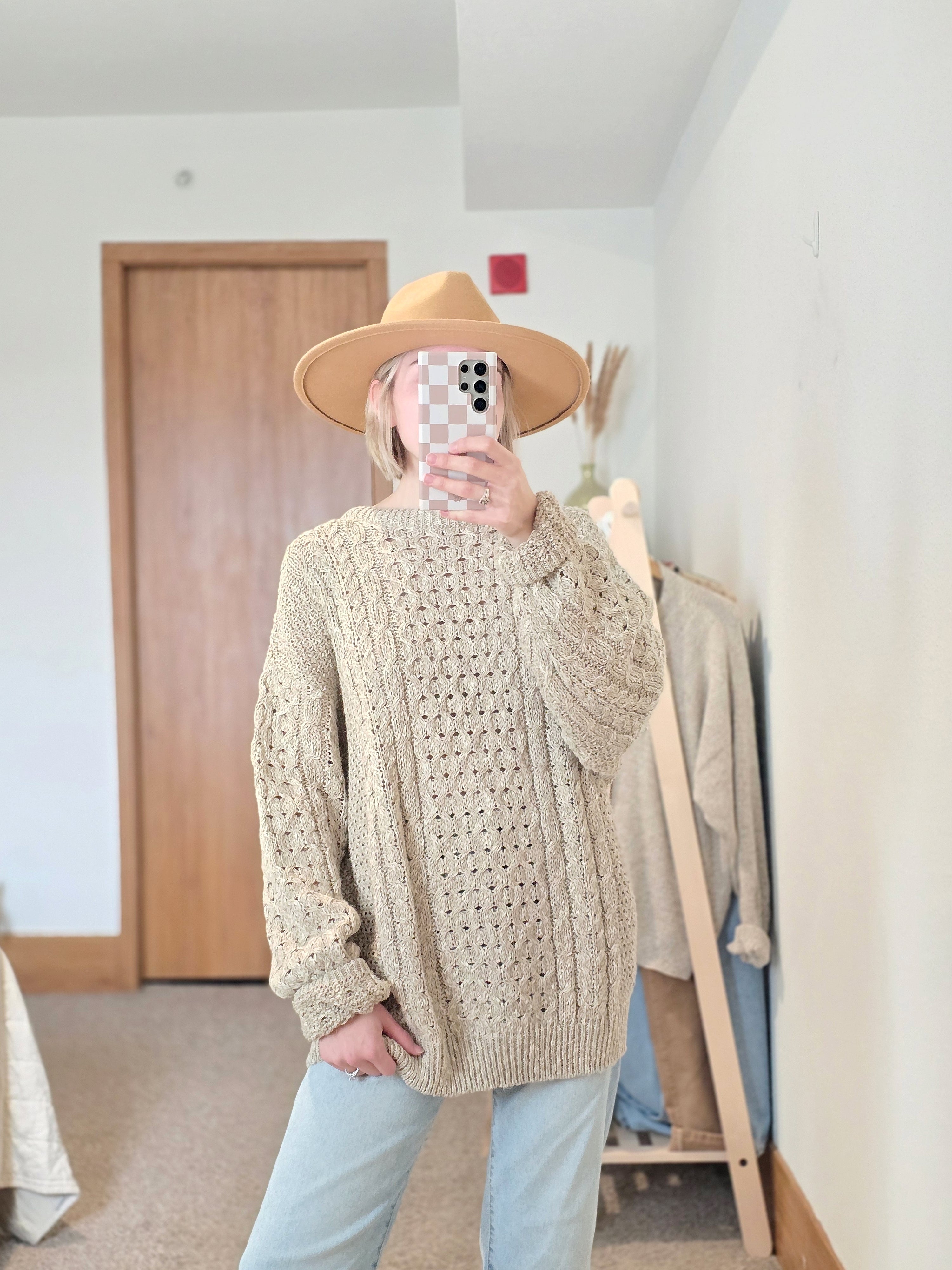 Vintage LL Bean Cotton Linen Sweater (L)