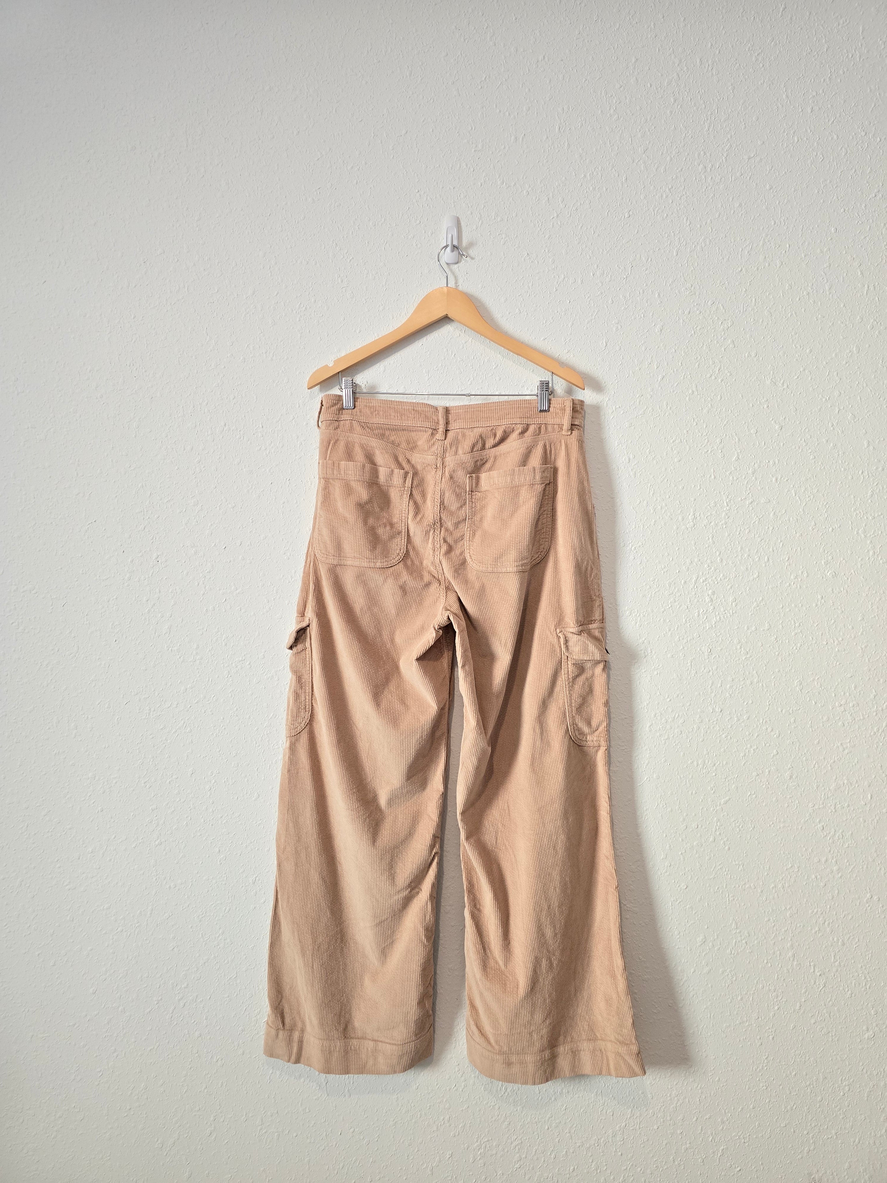 Corduroy Wide Leg Cargo Pants (14)