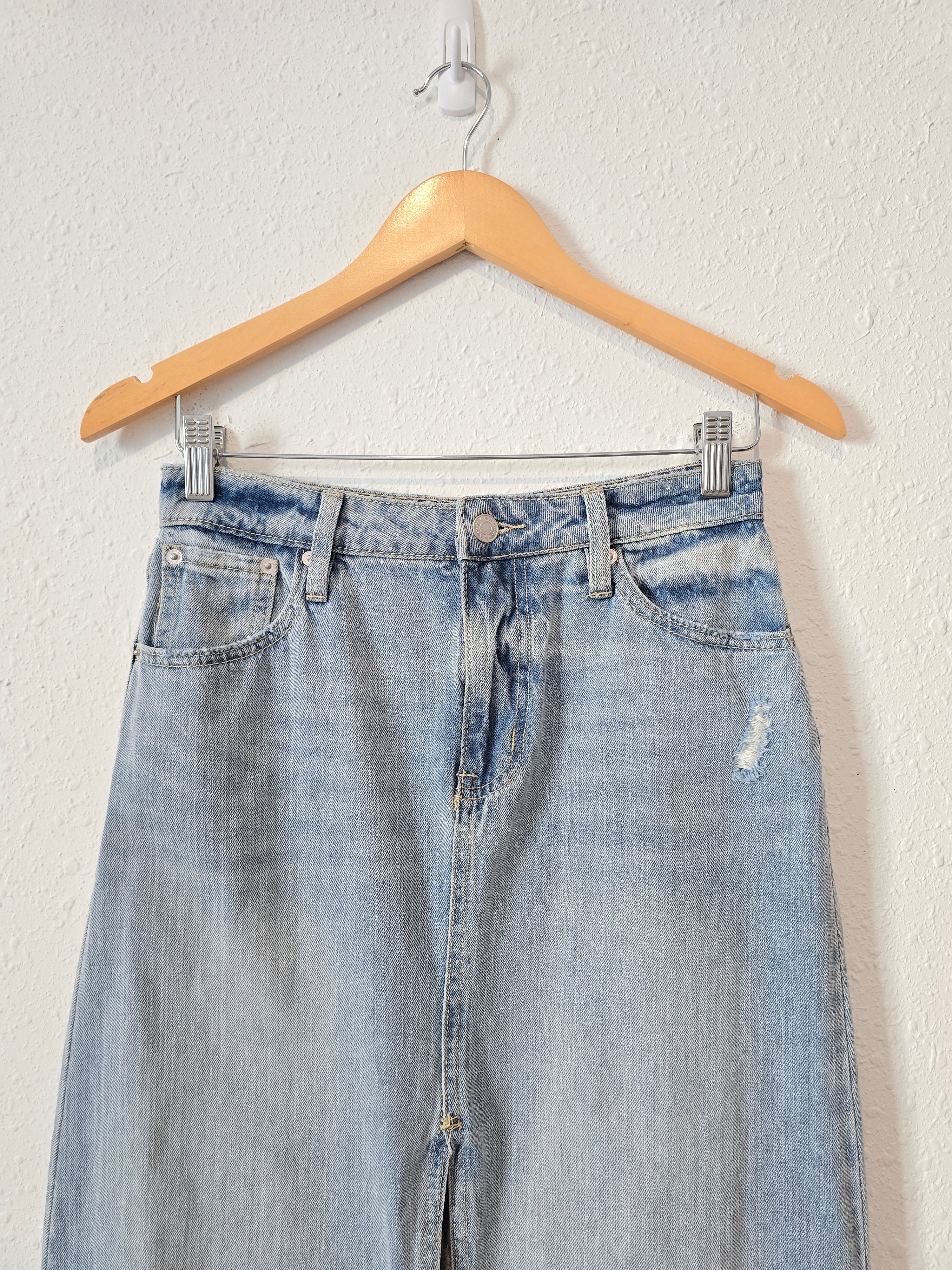 Cotton Denim Maxi Skirt (26)