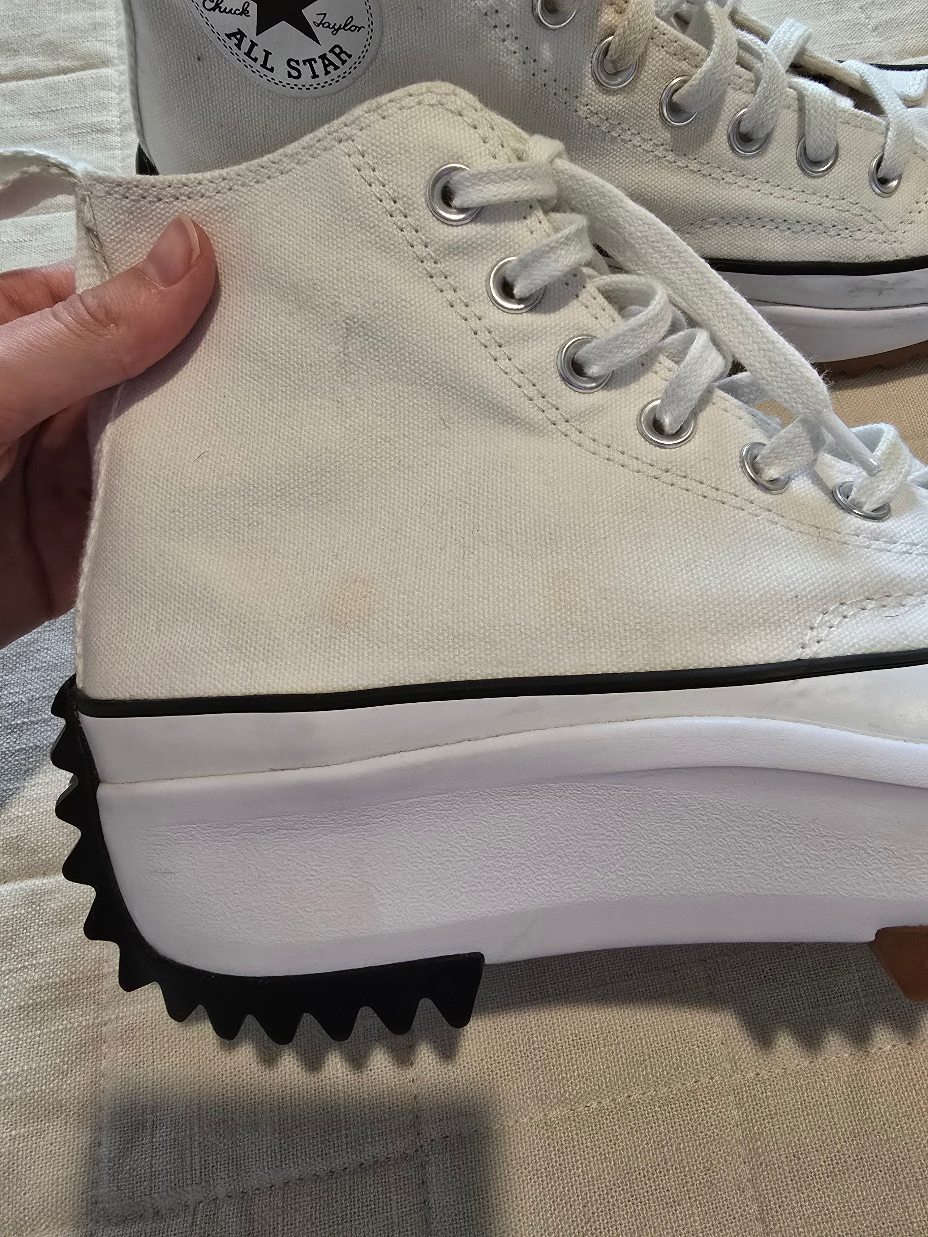 Converse White Platform Sneakers (9)
