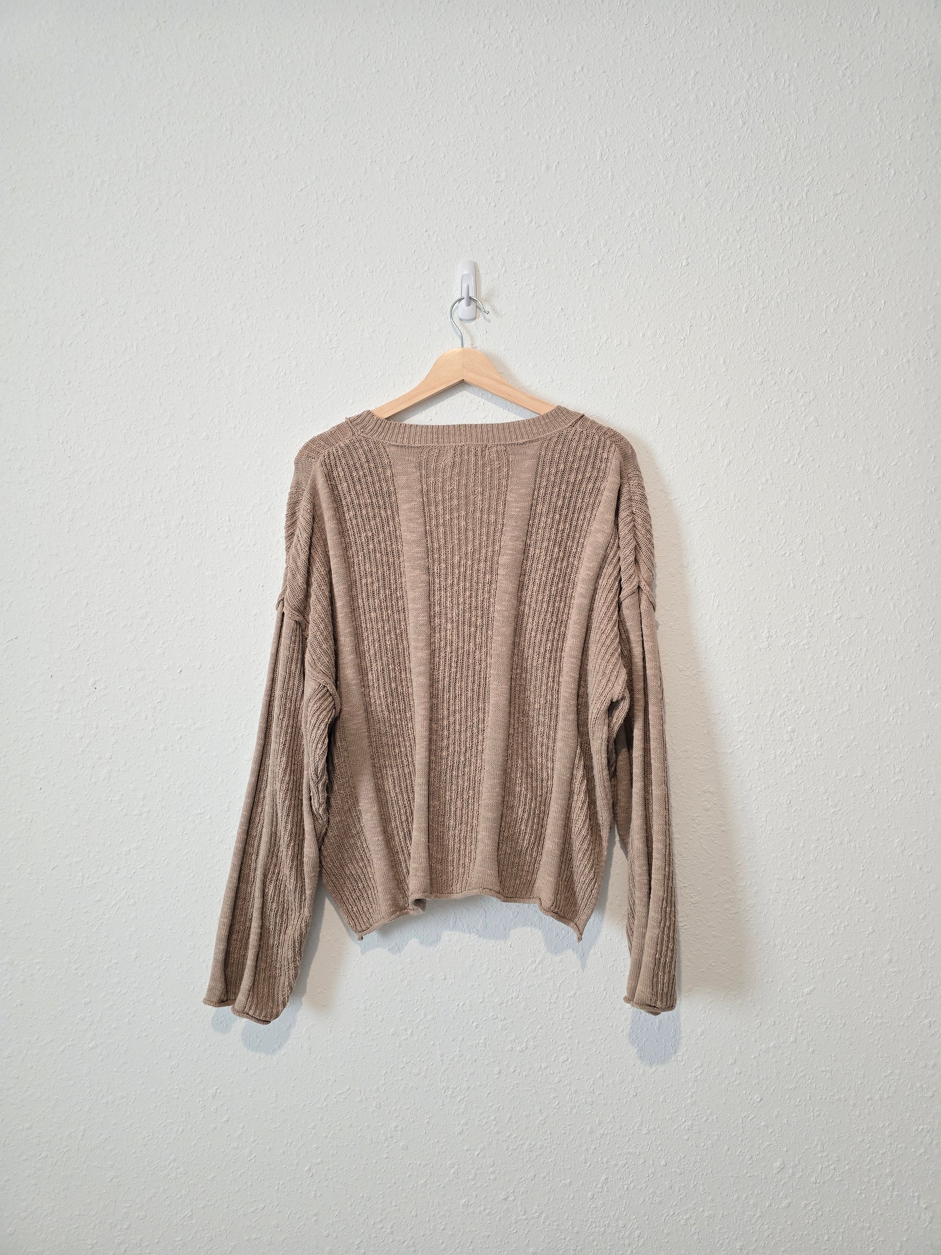 Mable Knit Henley Sweater (M)