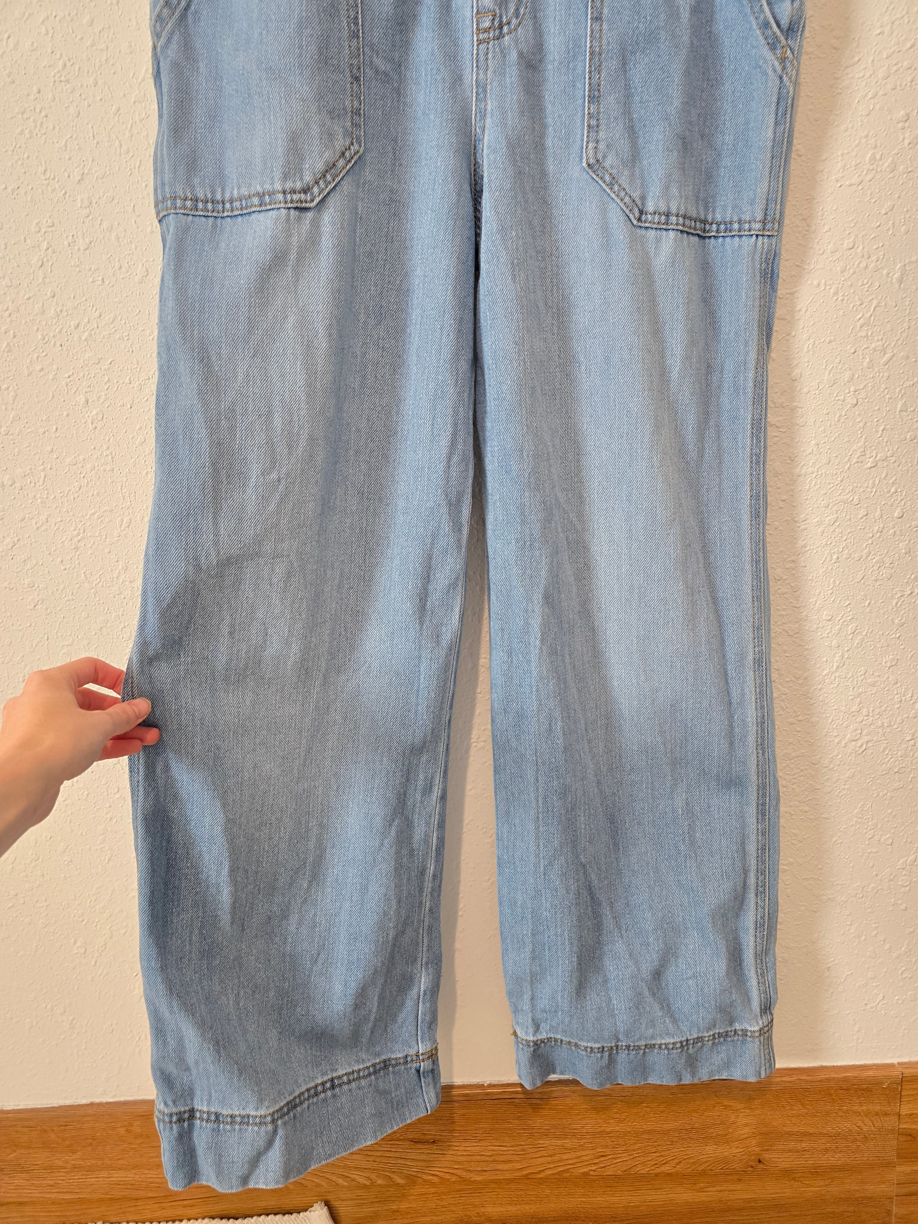 Light Wash Denim Overalls (8)