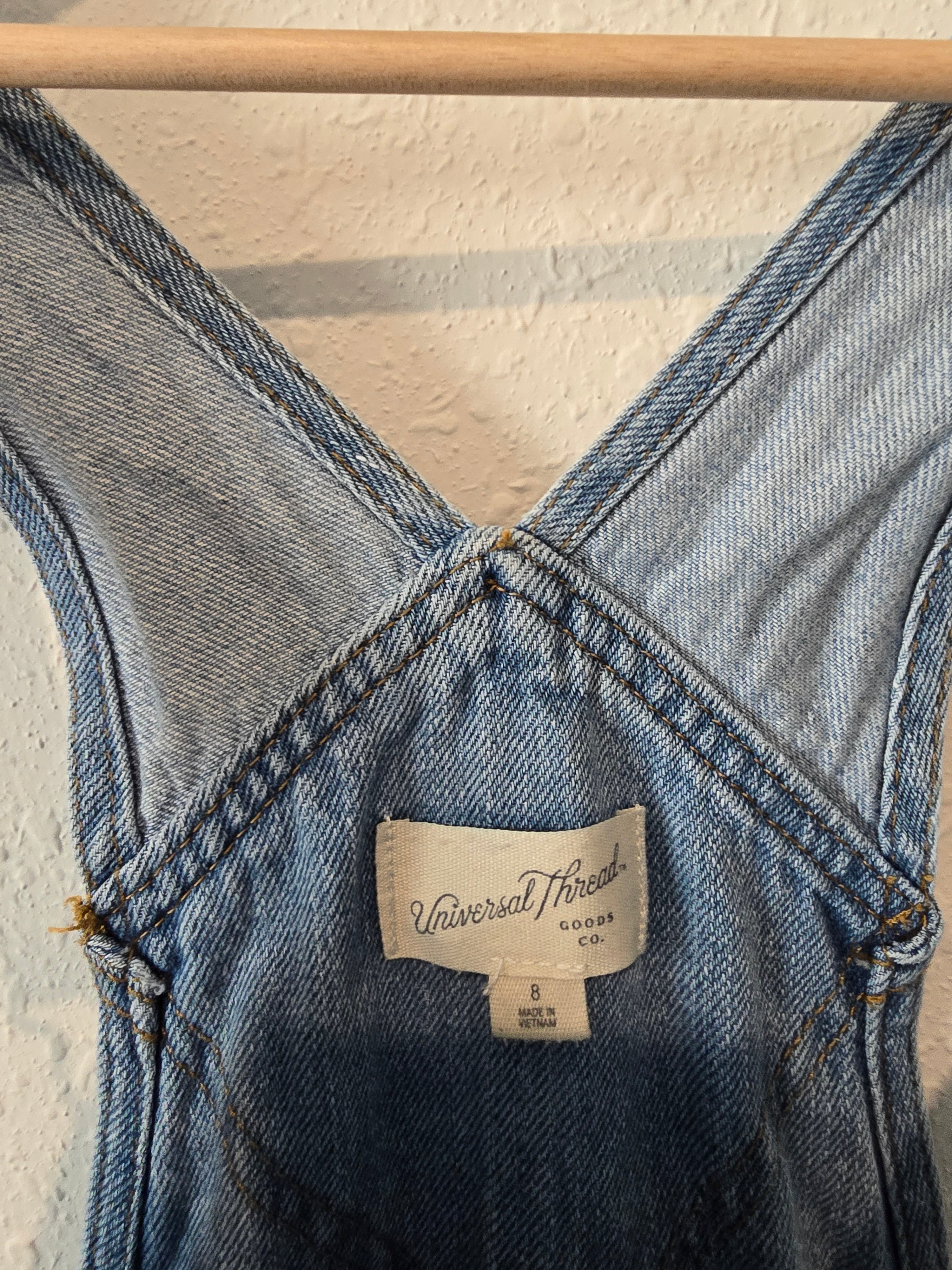 Light Wash Denim Overalls (8)