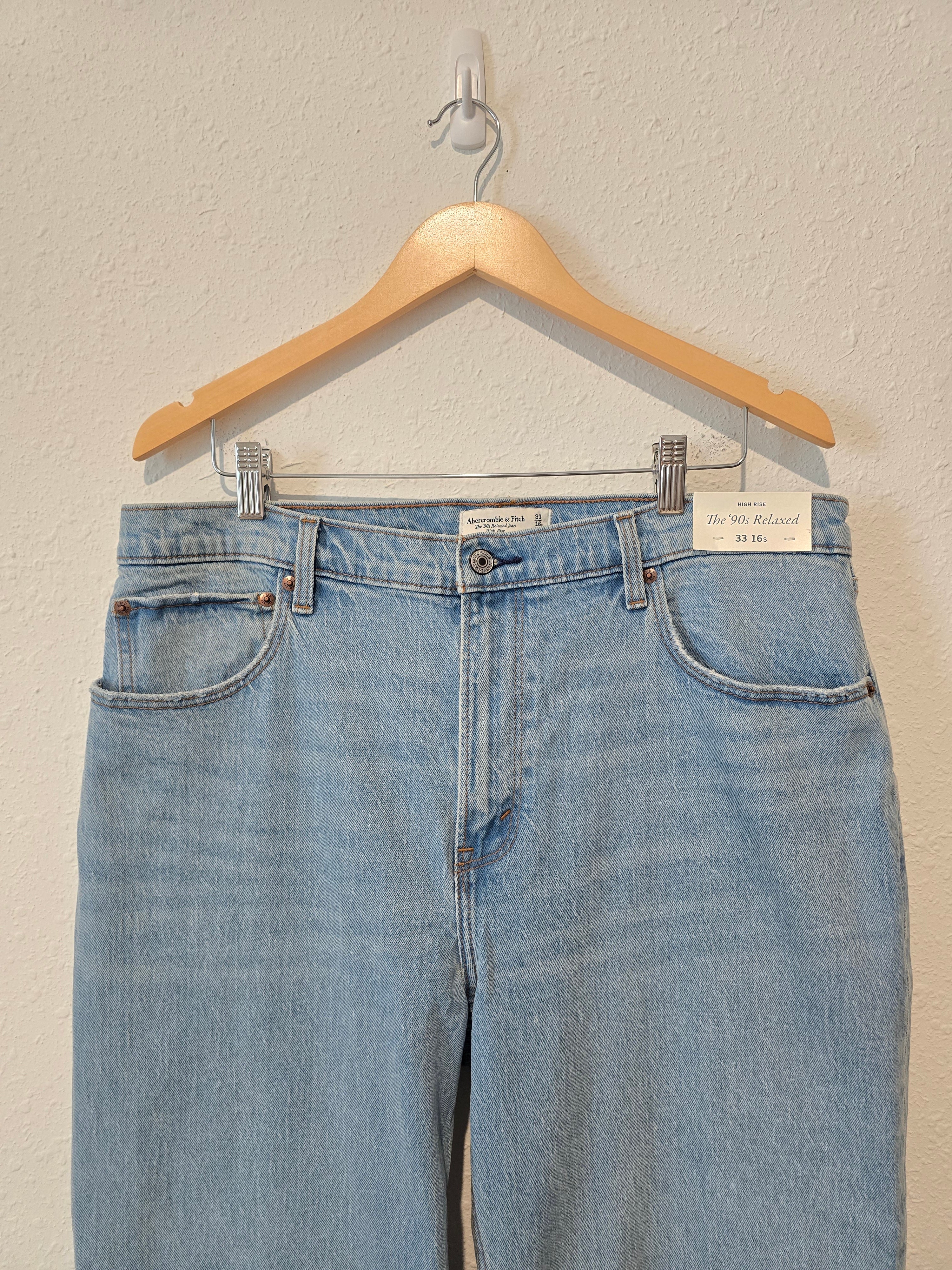 NEW Abercrombie 90s Relaxed Jeans (33/16s)