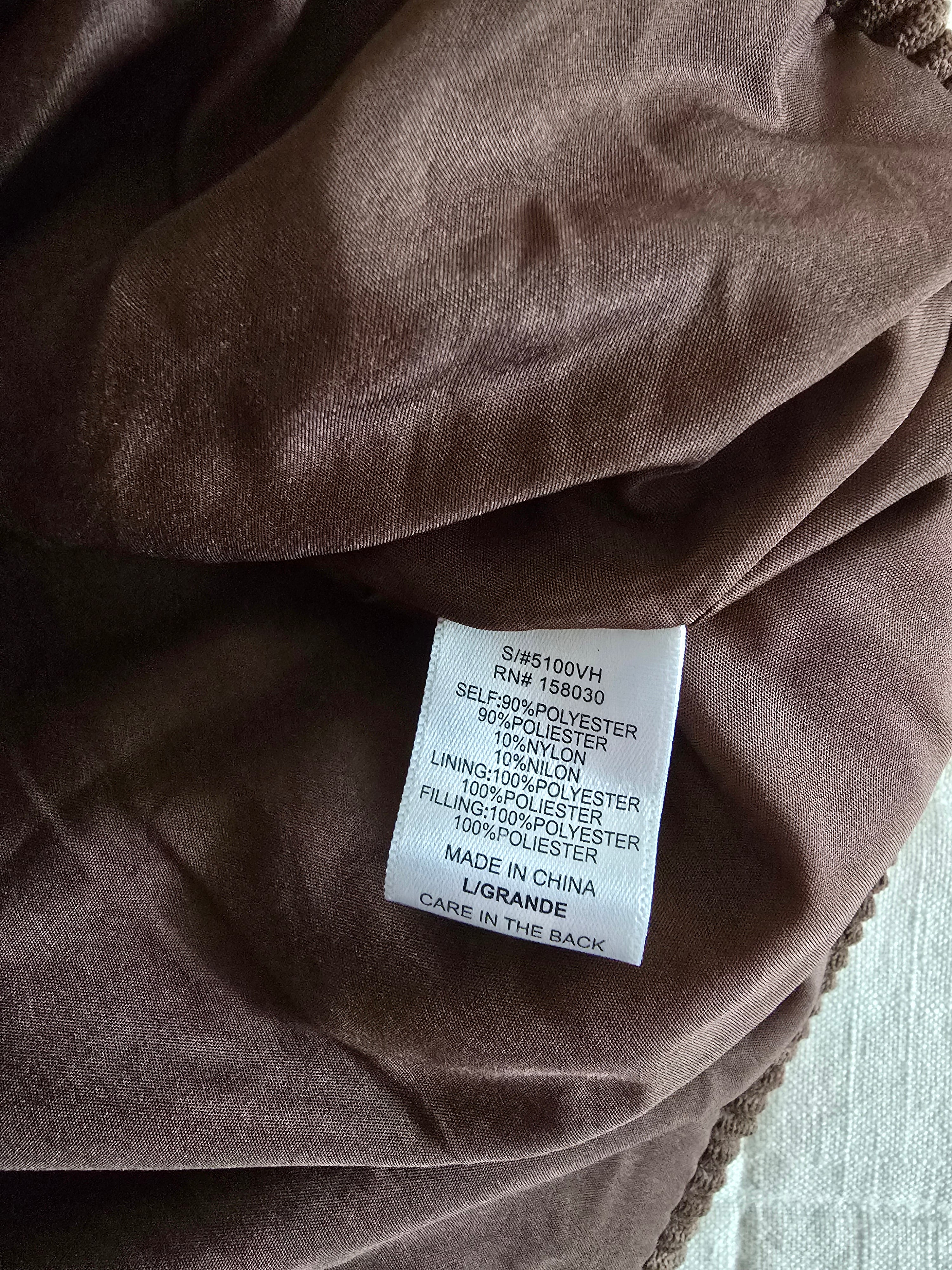 Brown Corduroy Puffer Vest (L)