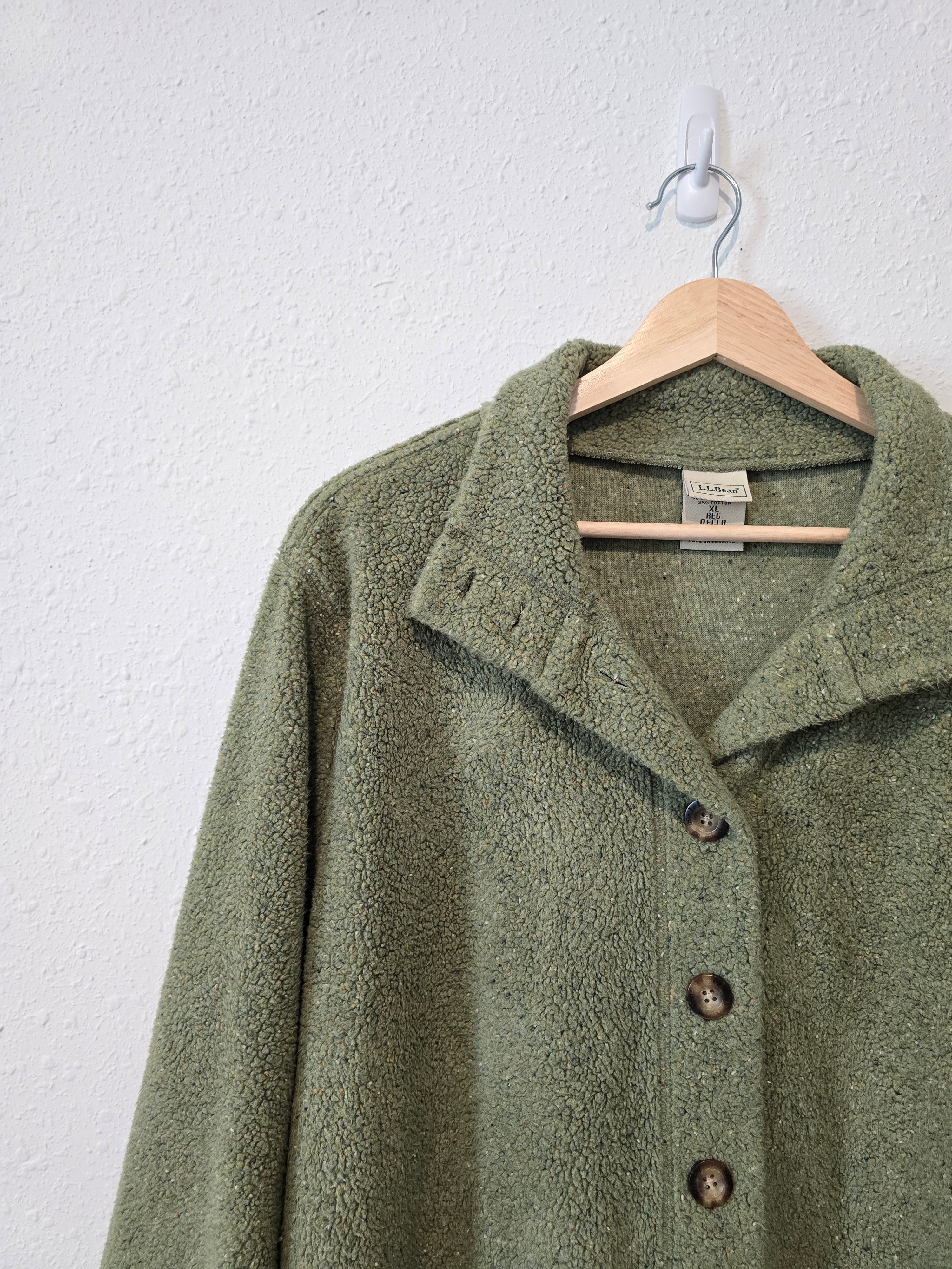 Vintage LL Bean Fleece Button Up (XL)