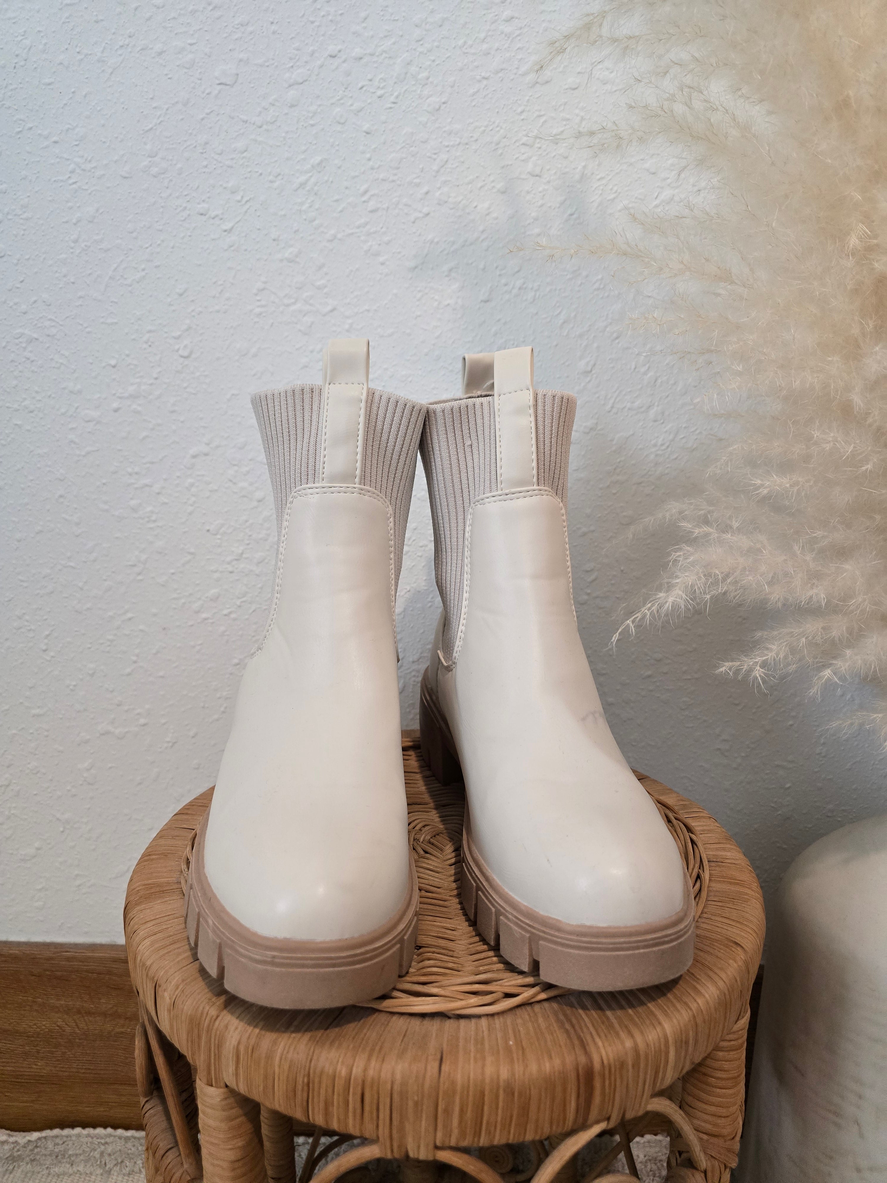 Lulus Cream Chelsea Boots (8)