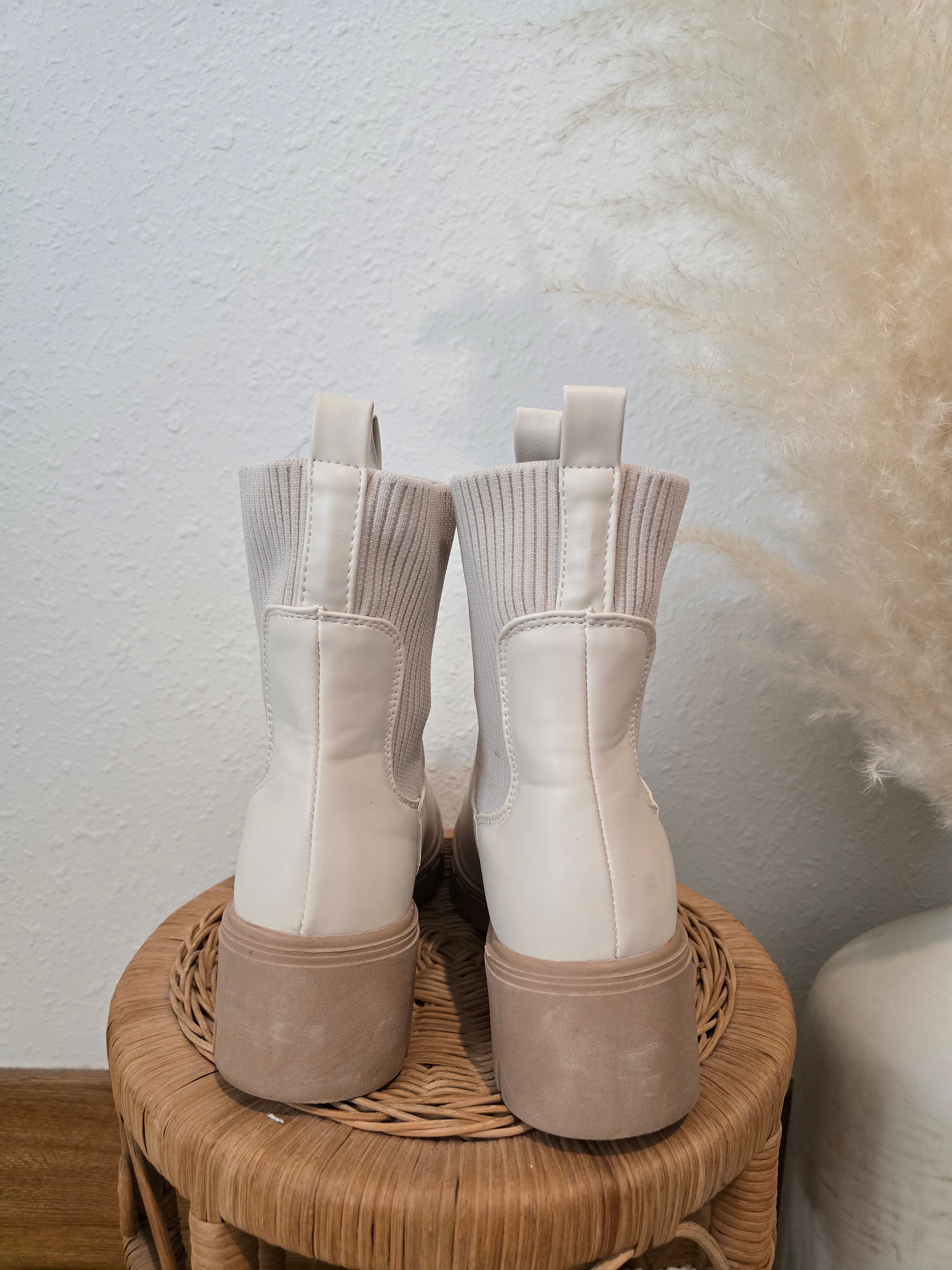 Lulus Cream Chelsea Boots (8)