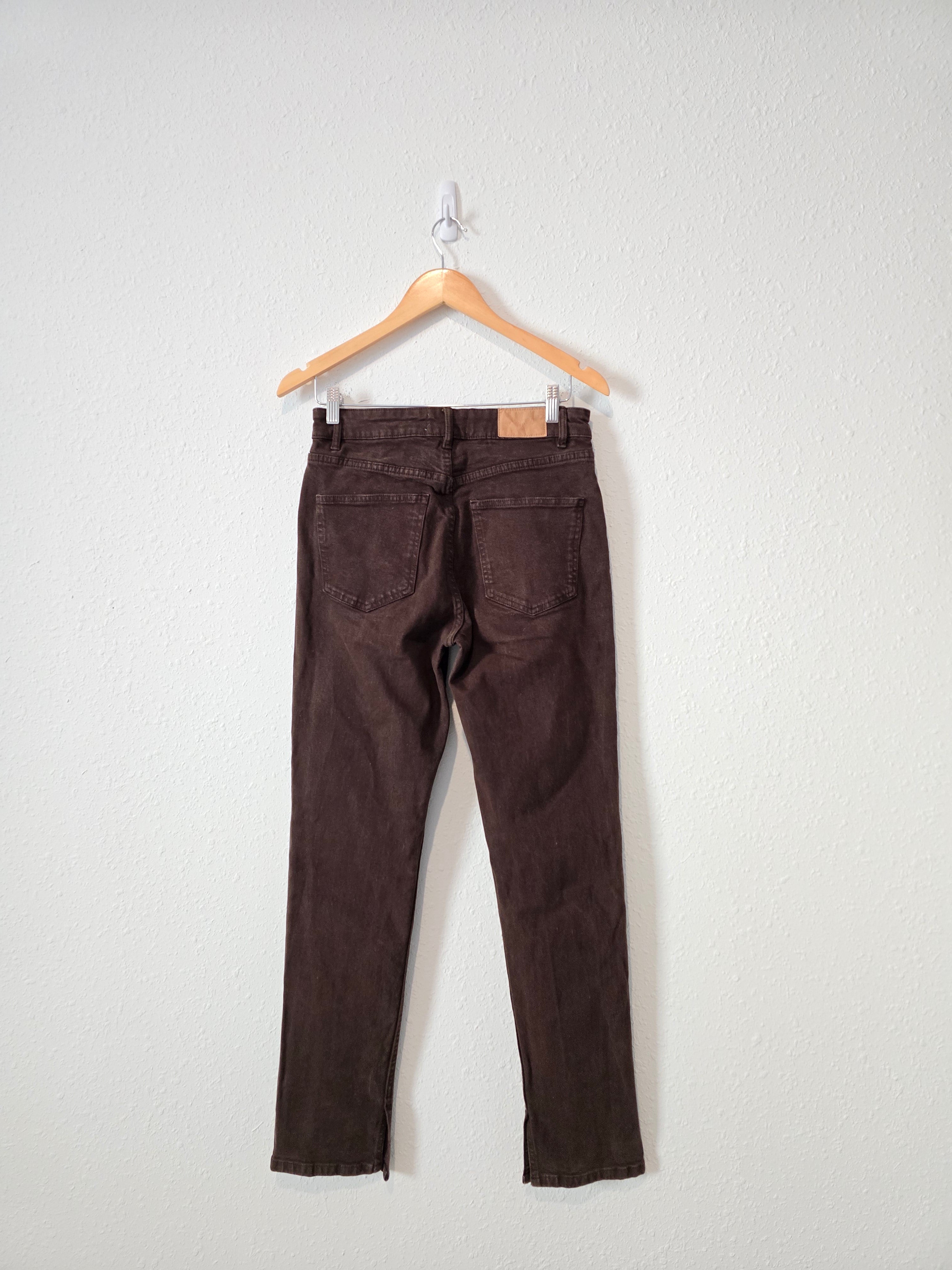 Zara Brown Straight Jeans (8)