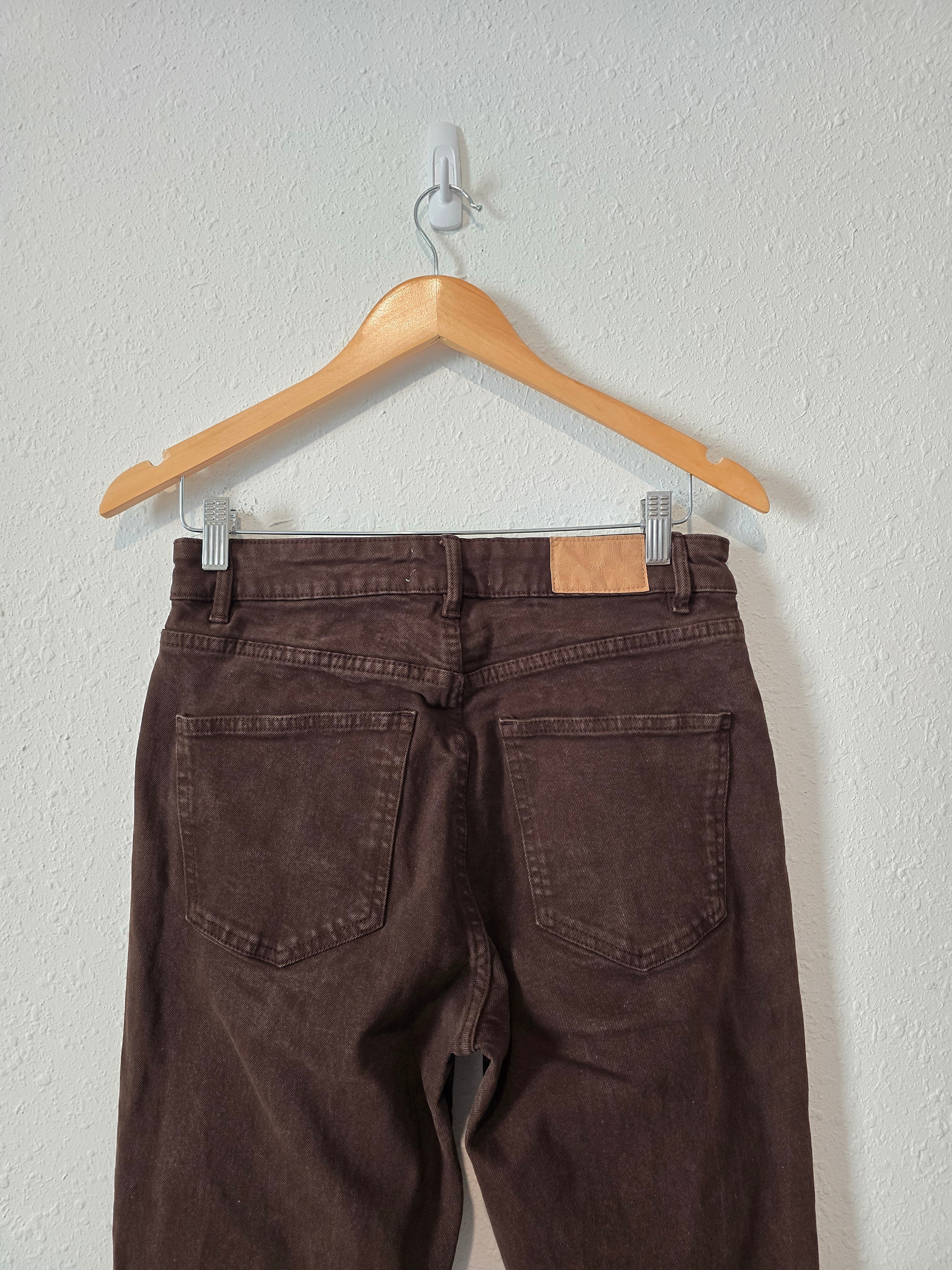 Zara Brown Straight Jeans (8)