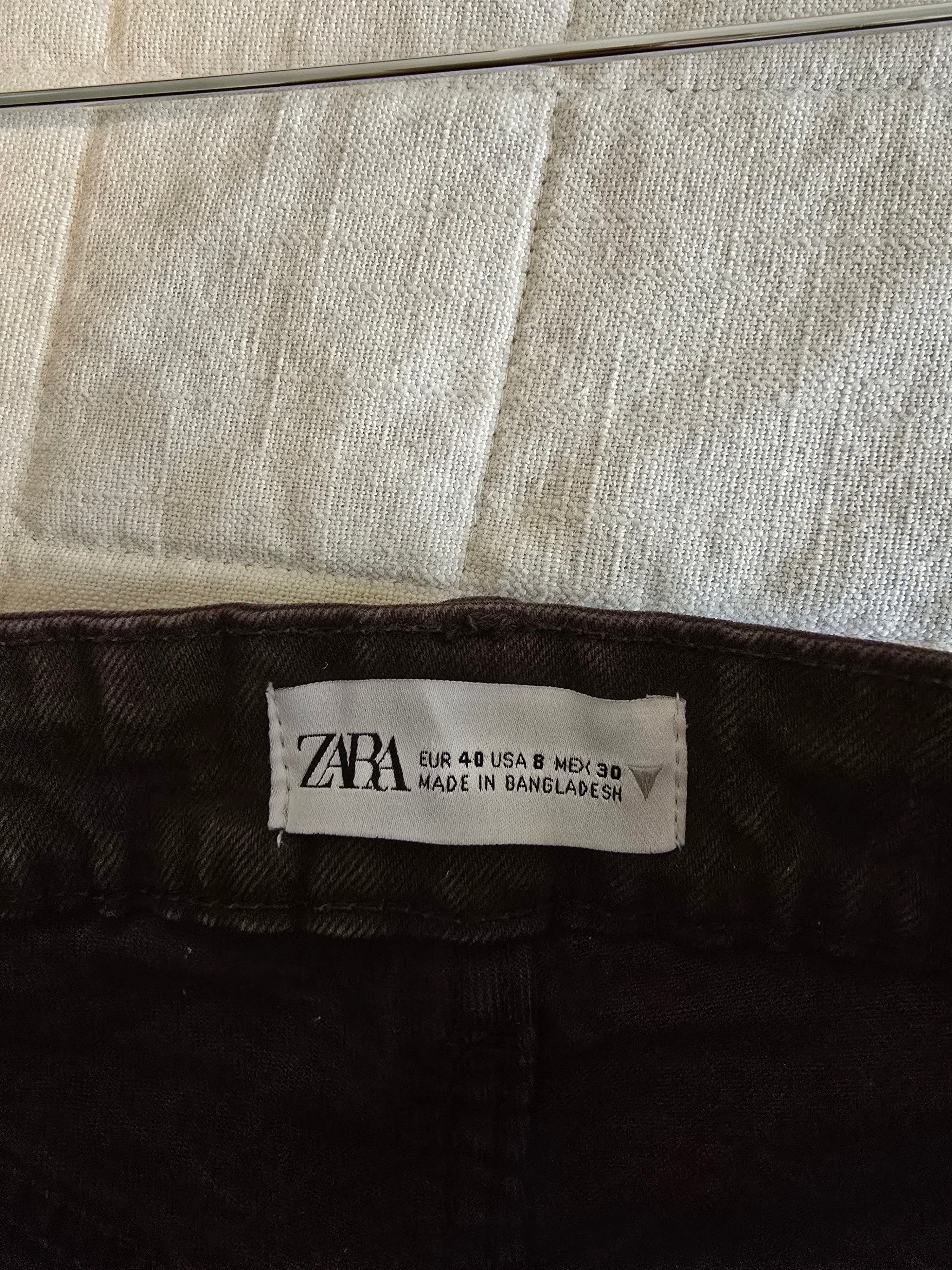 Zara Brown Straight Jeans (8)