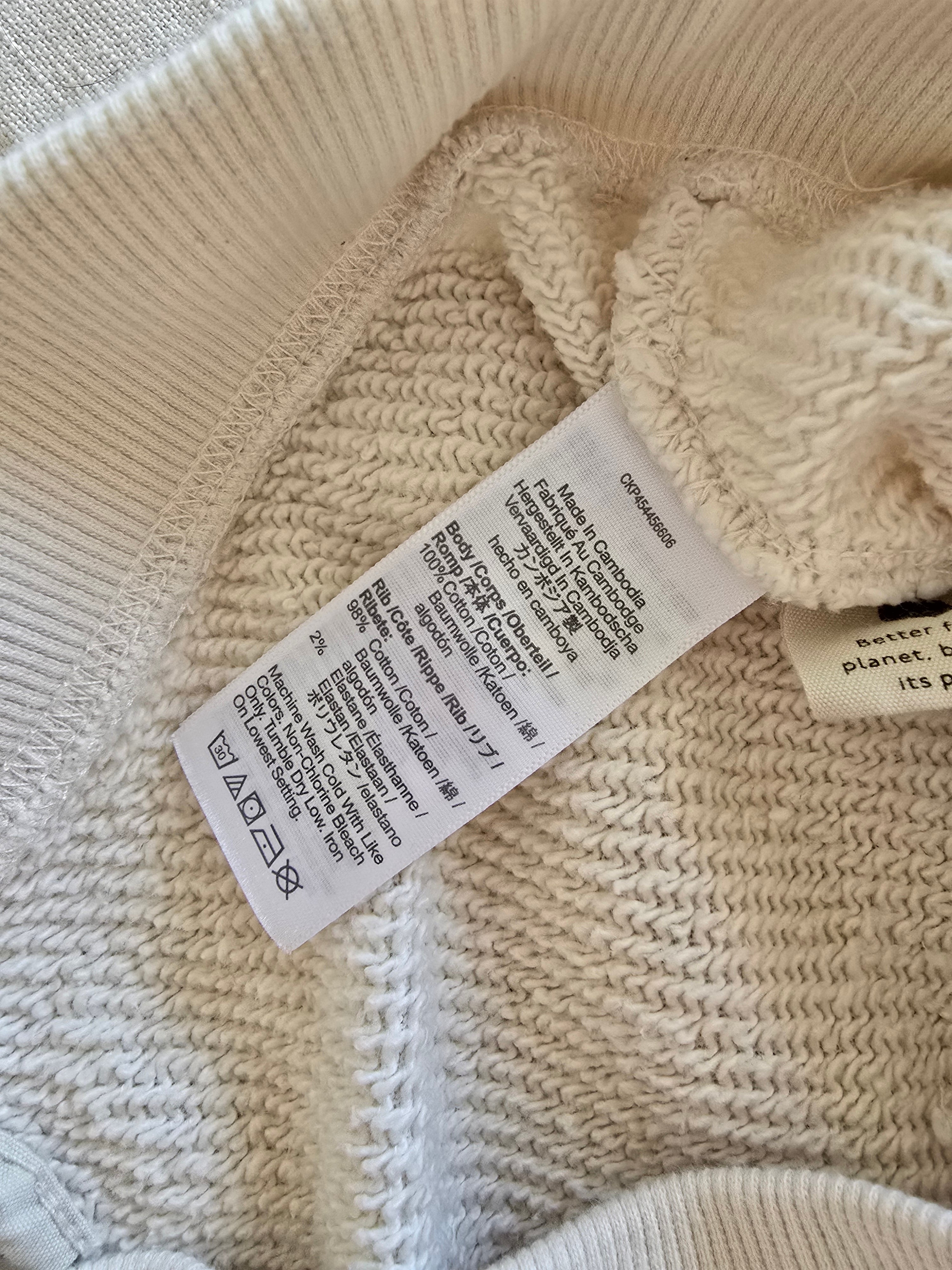 Madewell Cream Fleece Joggers (S)