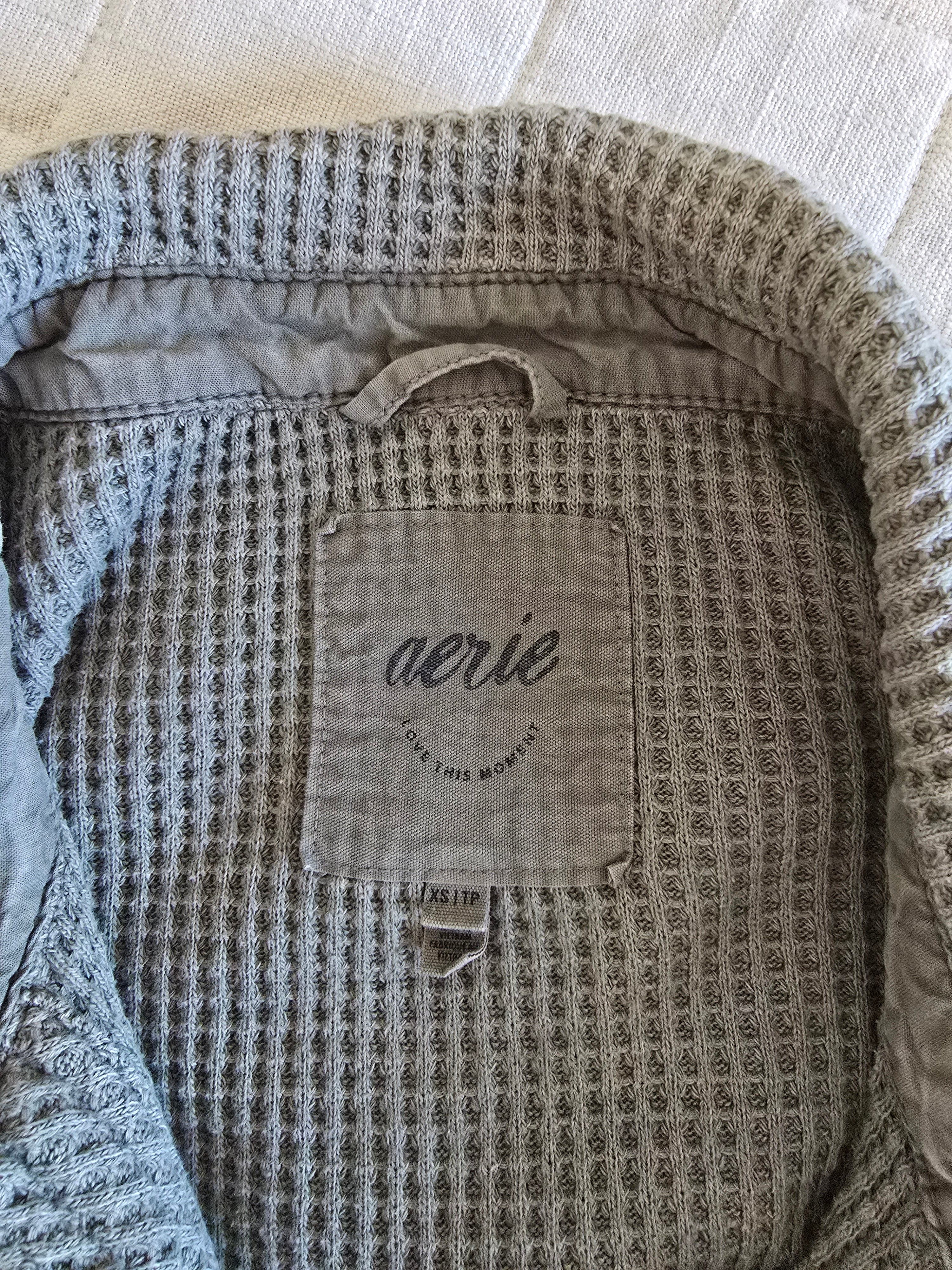 Aerie Waffle Shirt Jacket (XS)