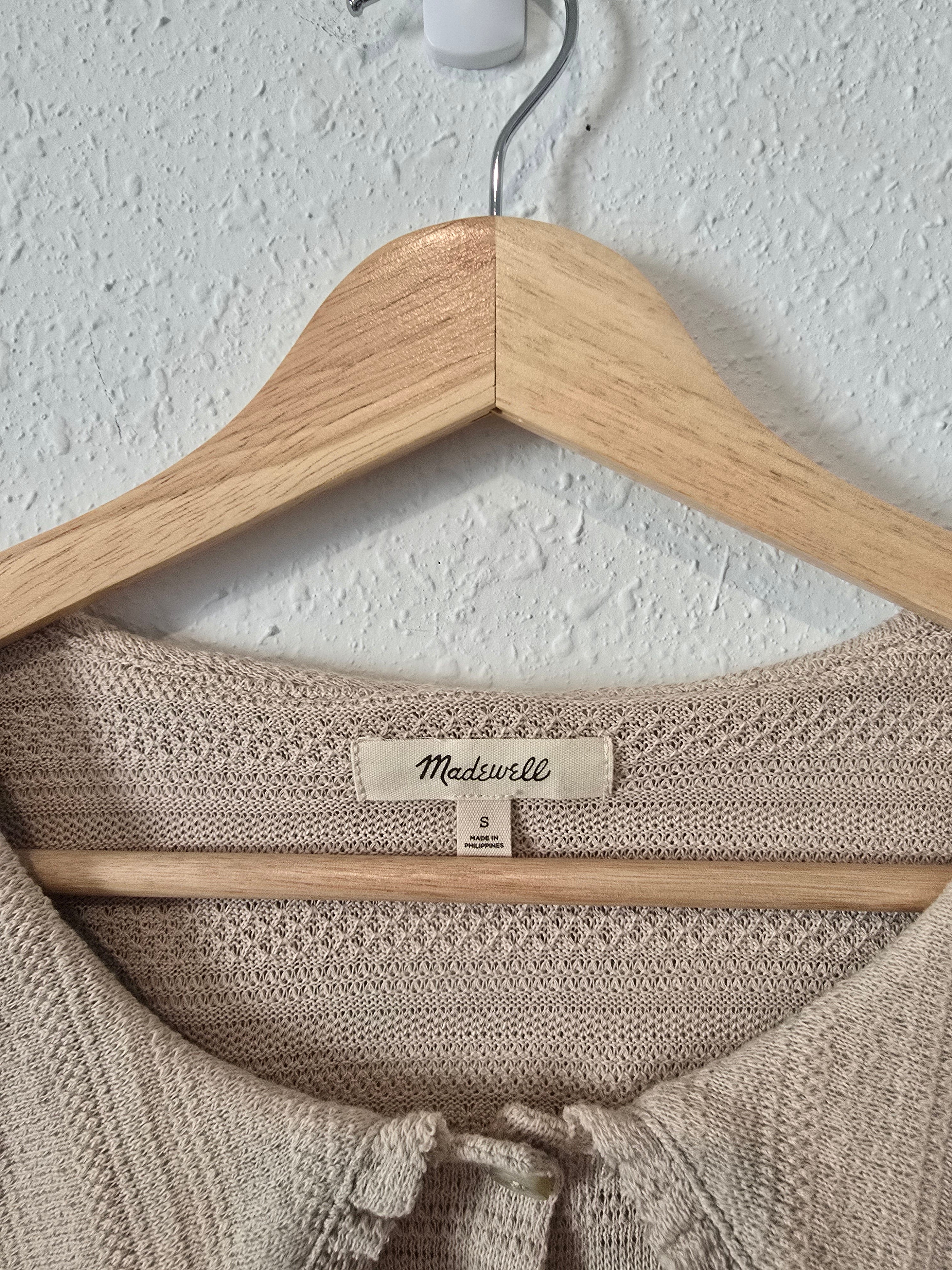 Madewell Crop Collared Blouse (S)