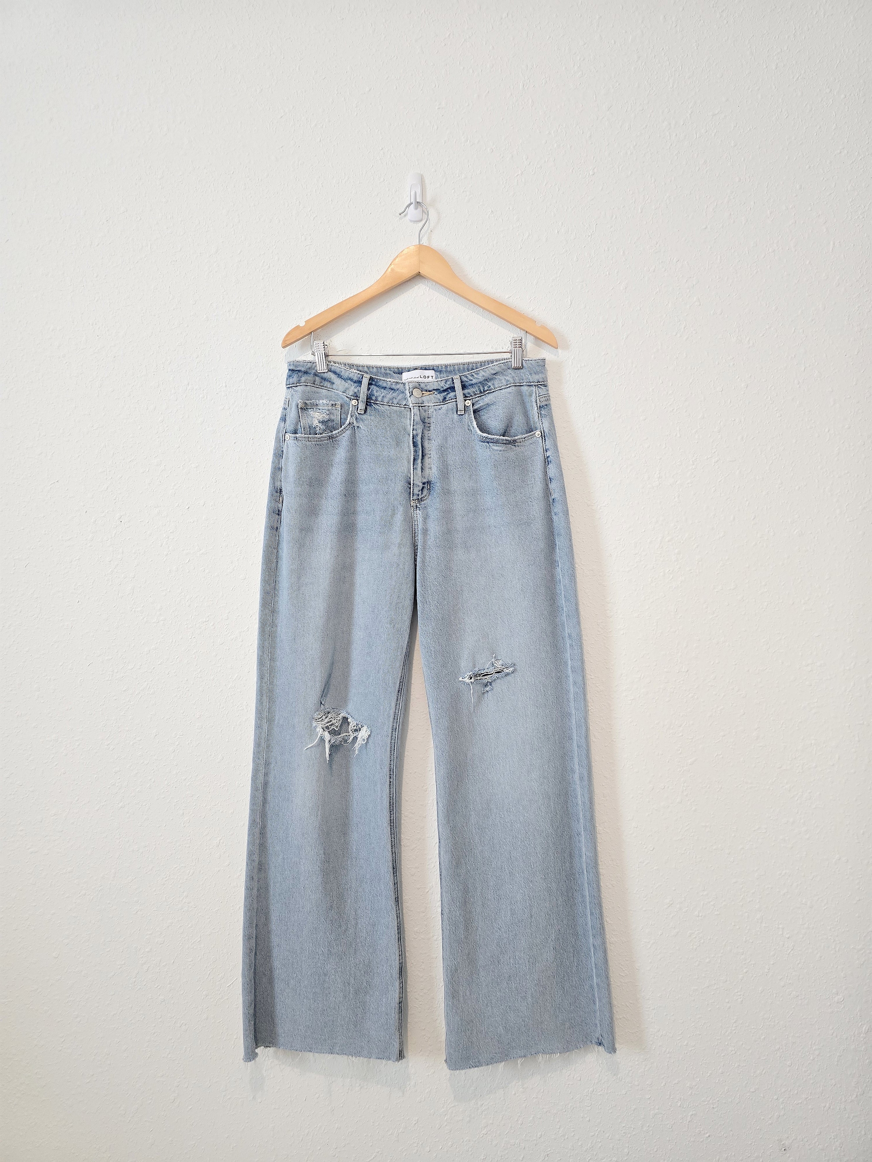 Loft Curvy Wide Leg Jeans (29/8)
