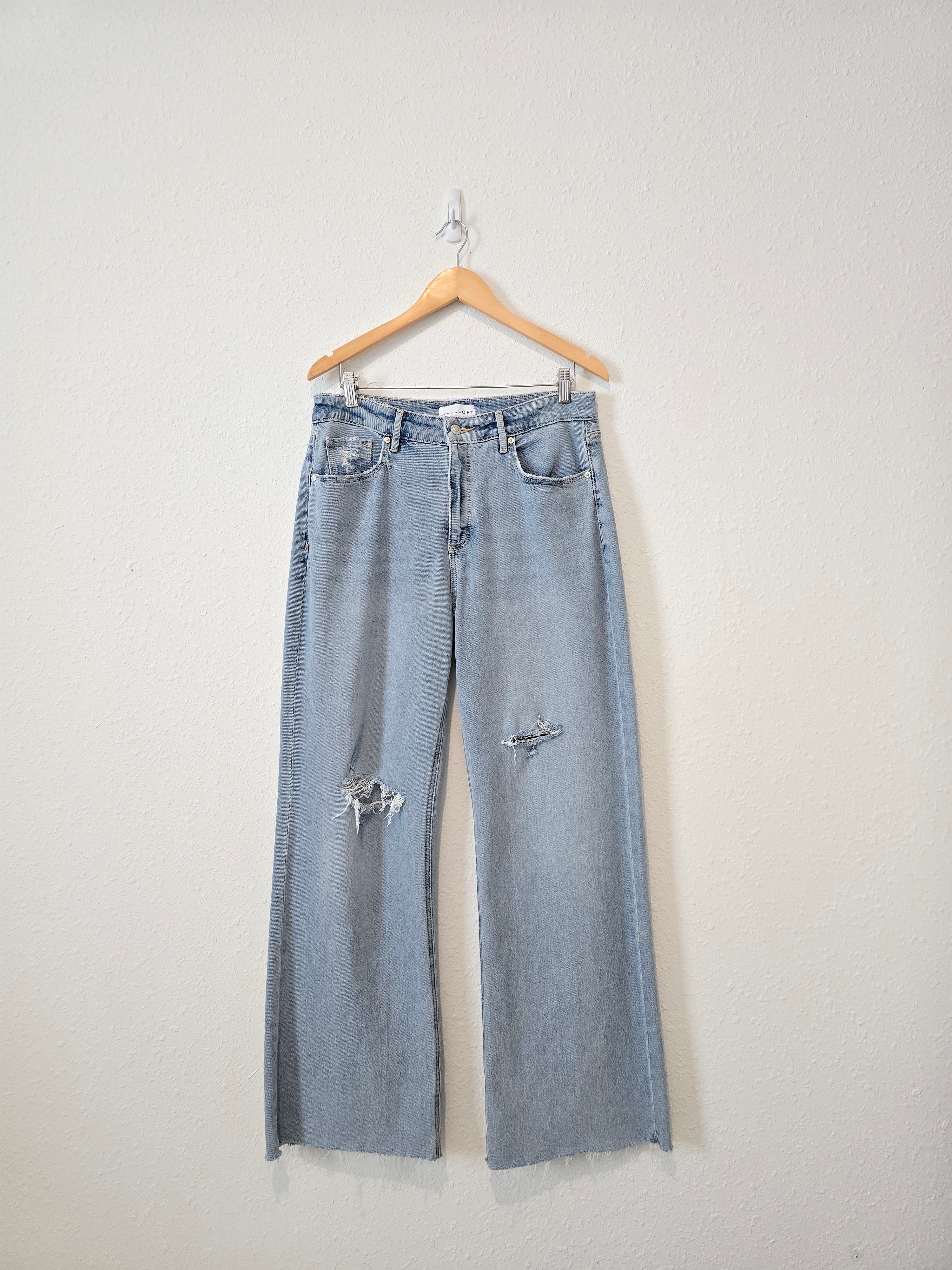 Loft Curvy Wide Leg Jeans (29/8)
